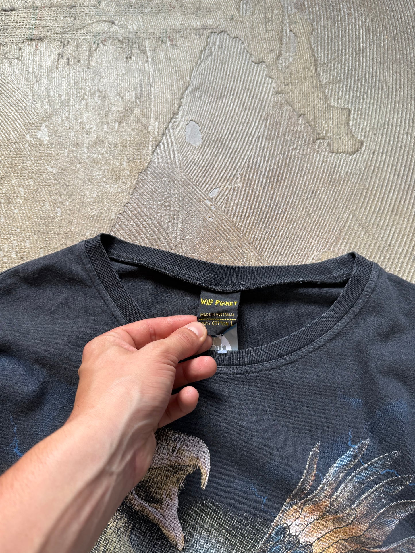 Australia Eagle Wild Life black shirt