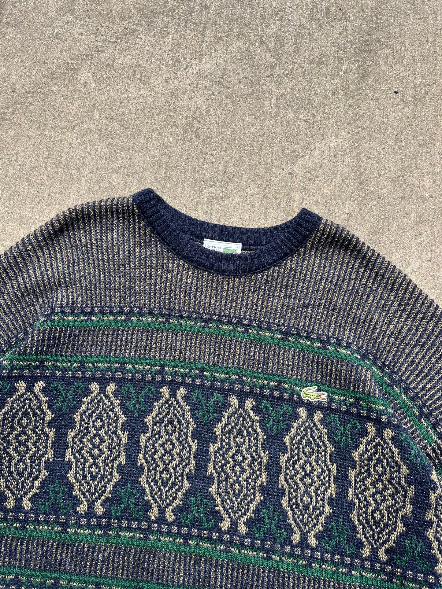 Chemise Lacoste Vintage Strick / Knit Pullover