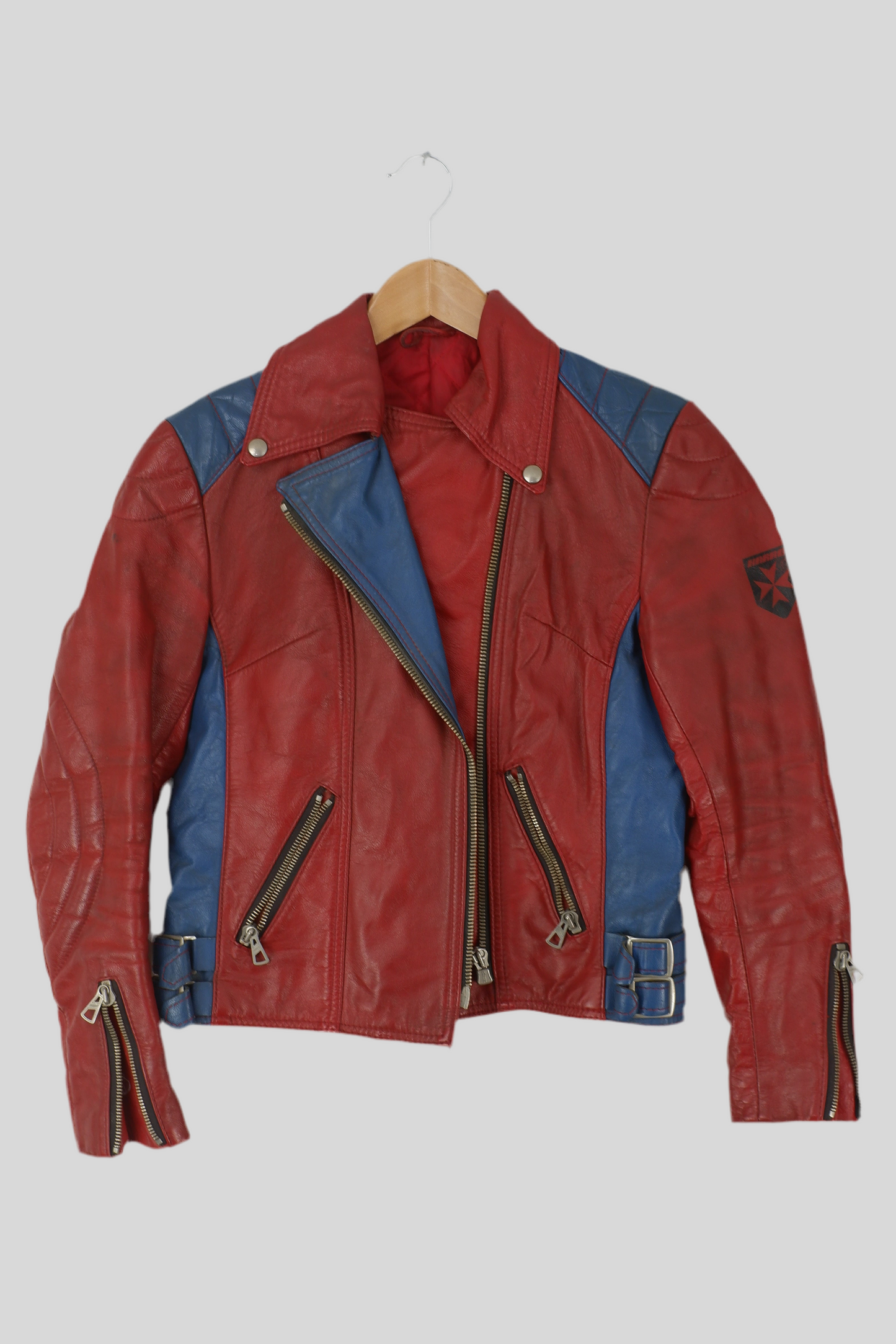 Vtg HARRO Biker / Motorrad Lederjacke