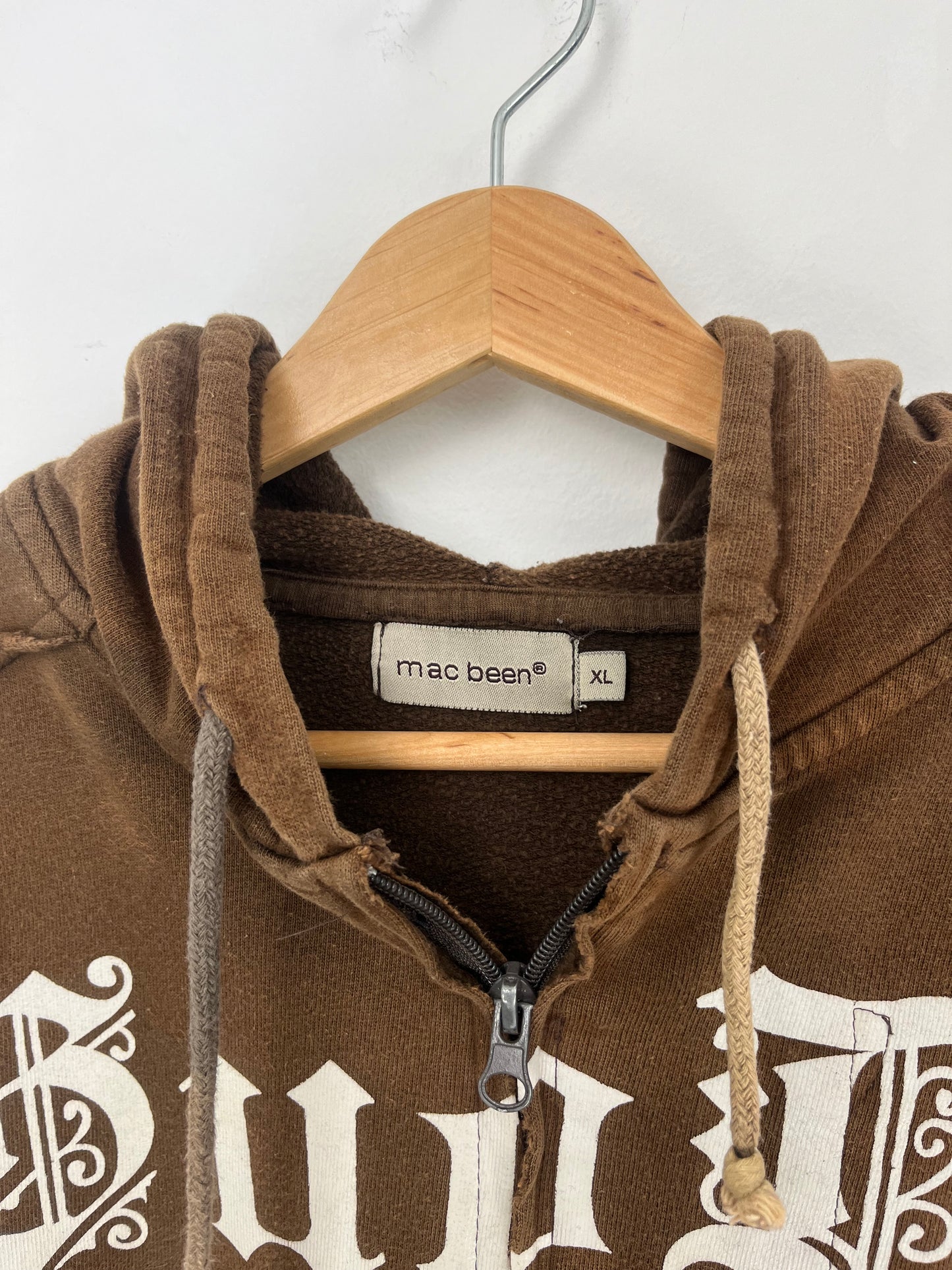 Y2K faded / sun bleached zip hoodie