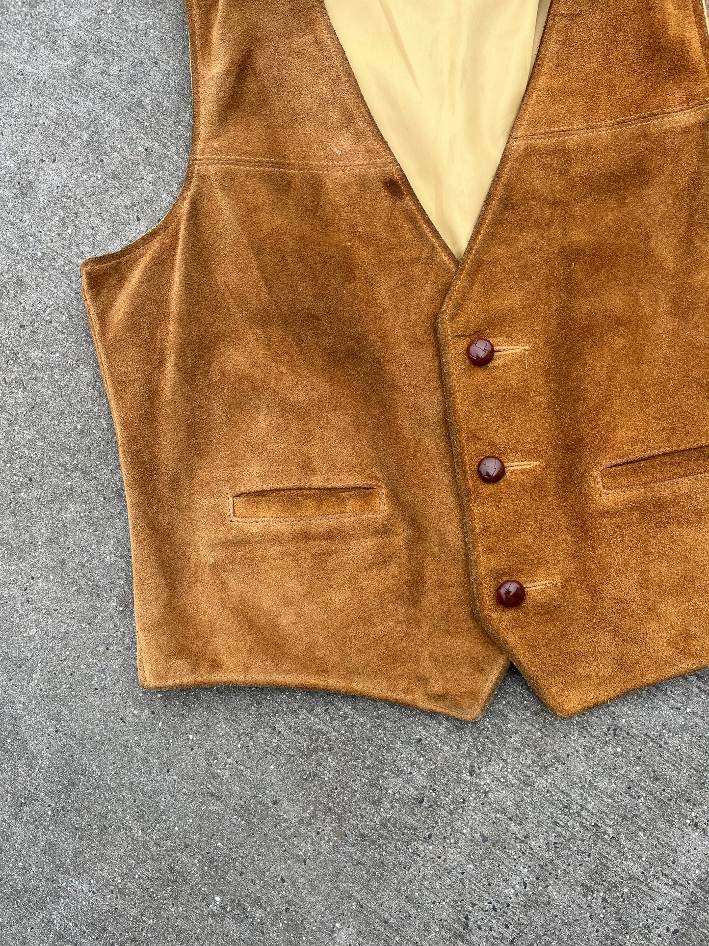 Schott leather vest U.S.A