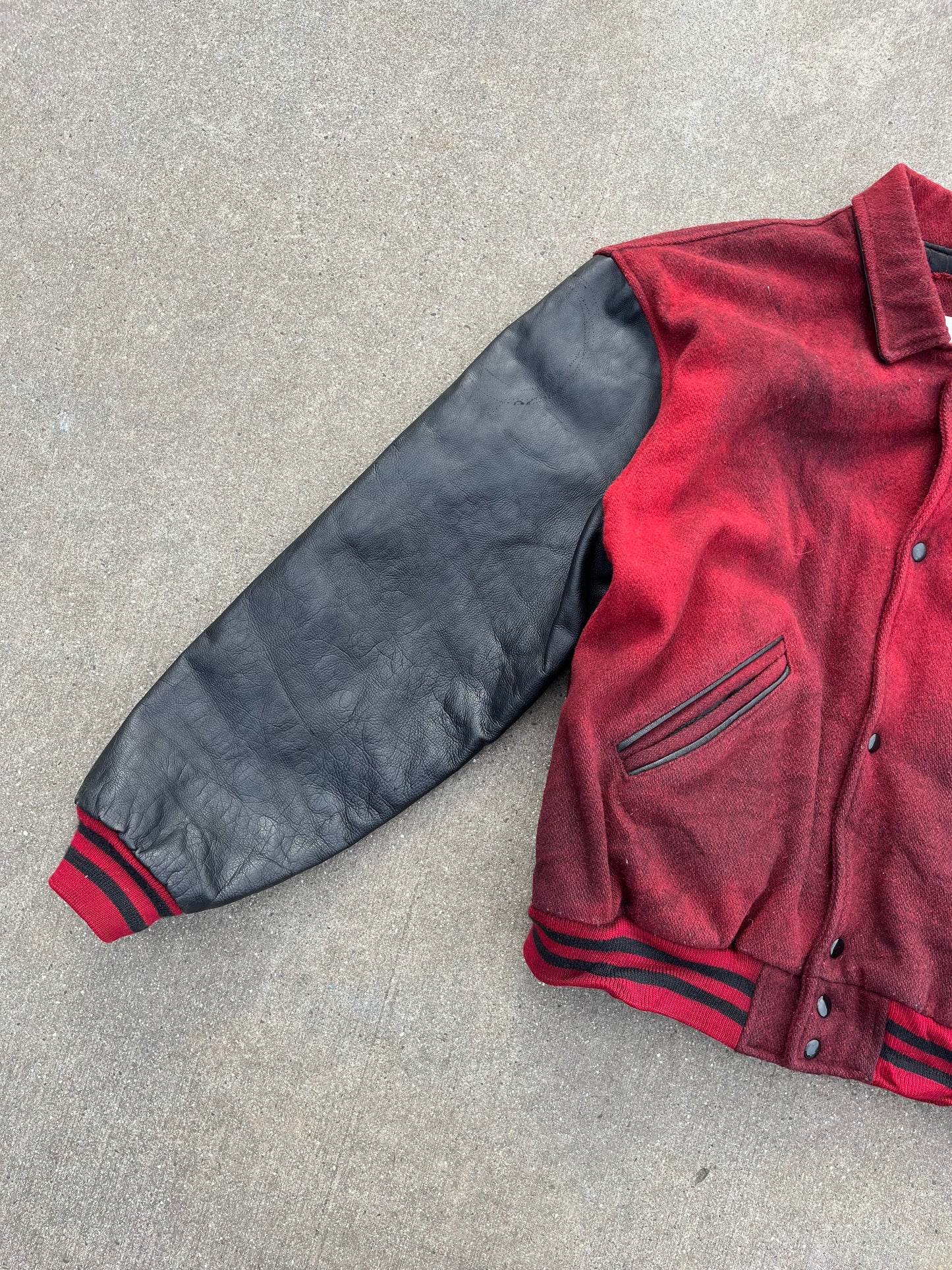 Chevignon leather / wool jacket