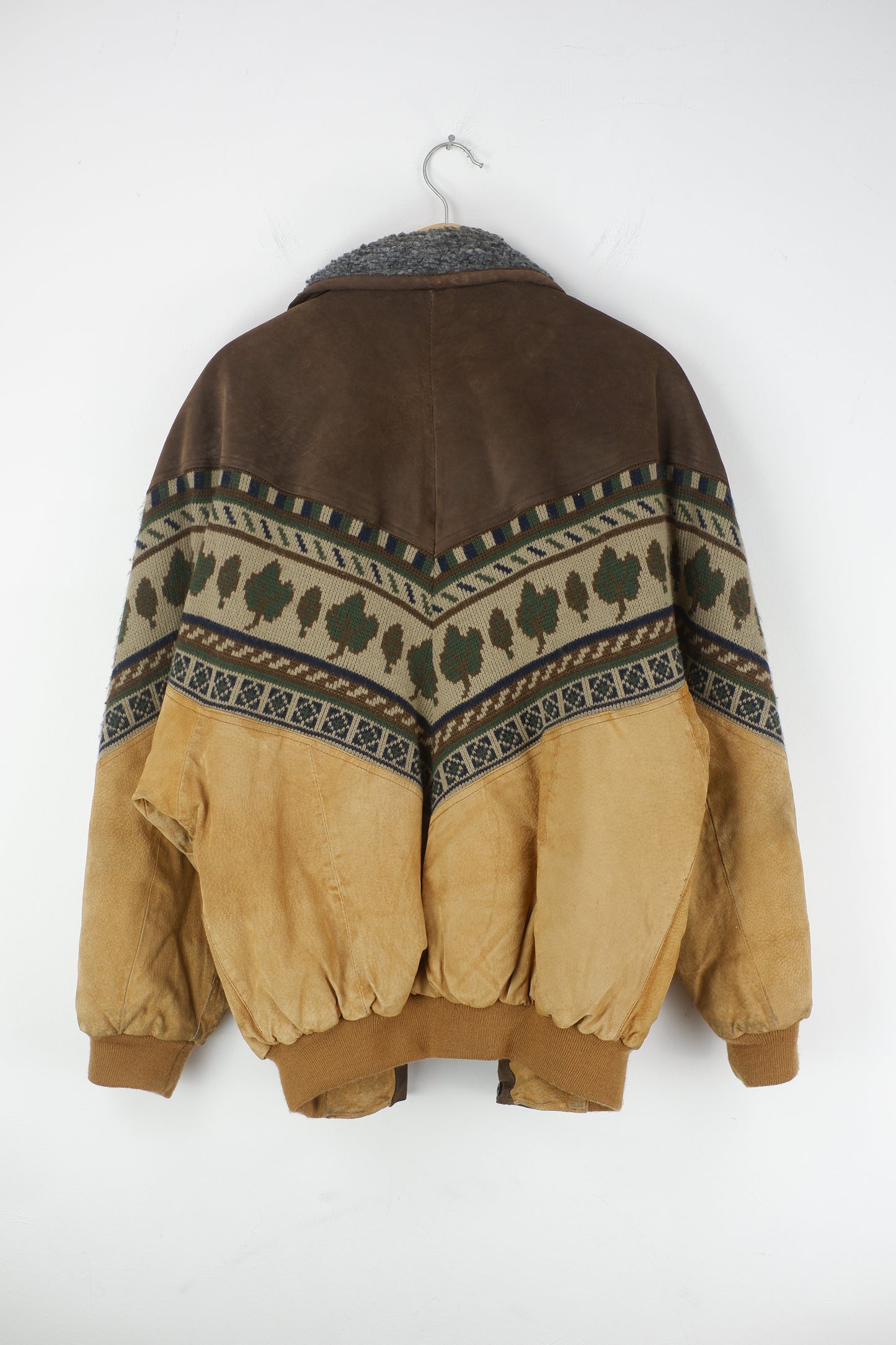 Vtg Aztec / Nature Suede / Leather Jacket
