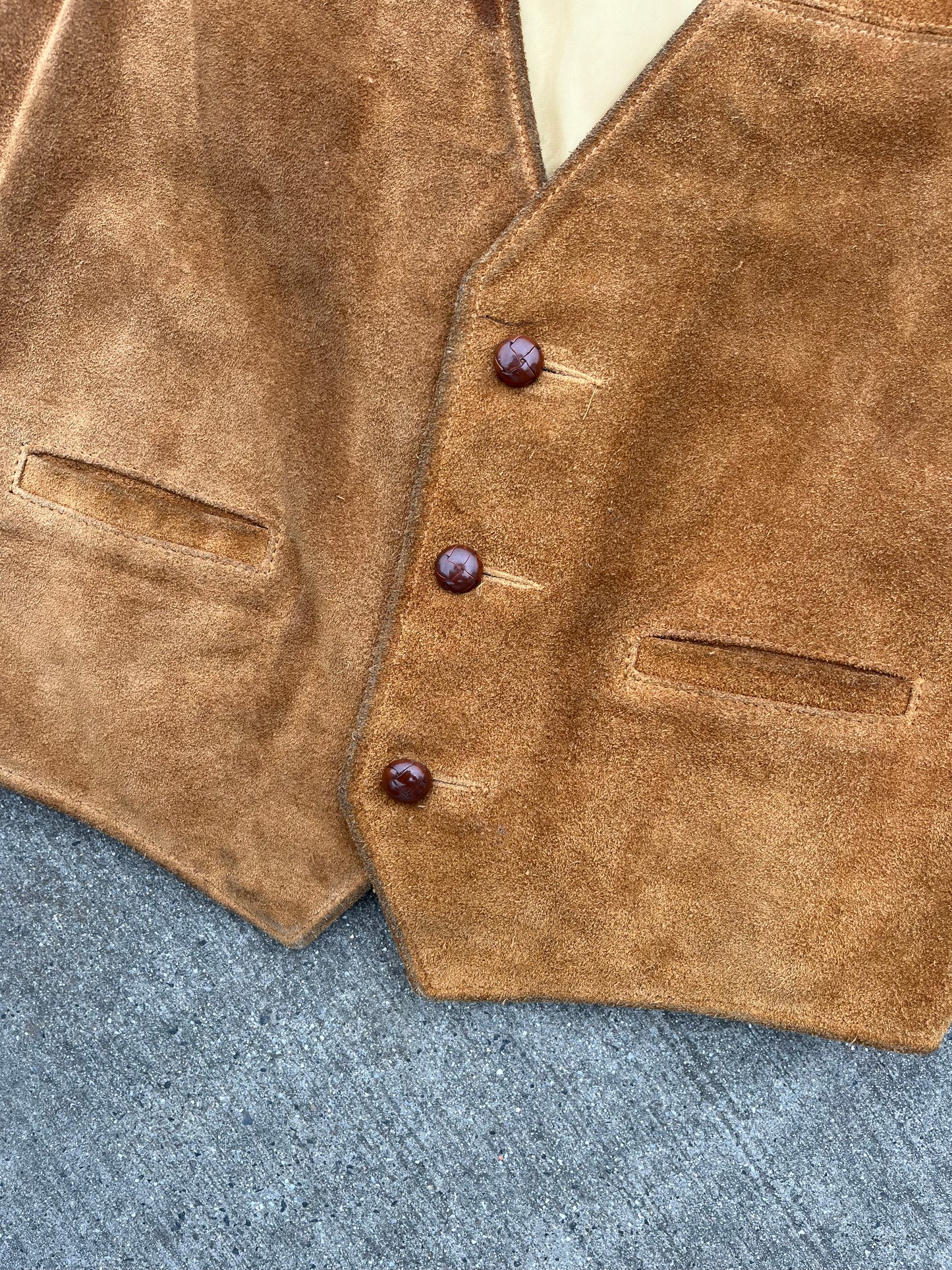 Schott leather vest U.S.A