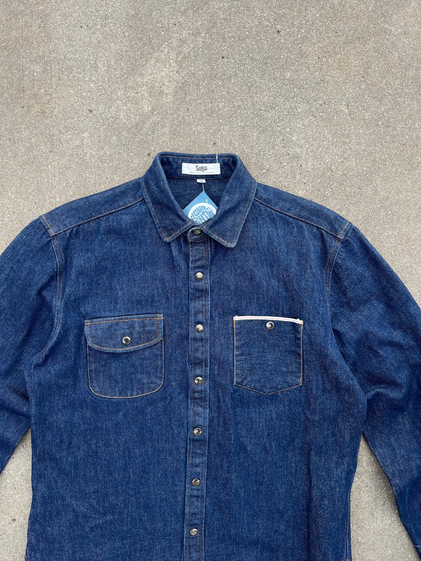 SoSO selvedge denim shirt