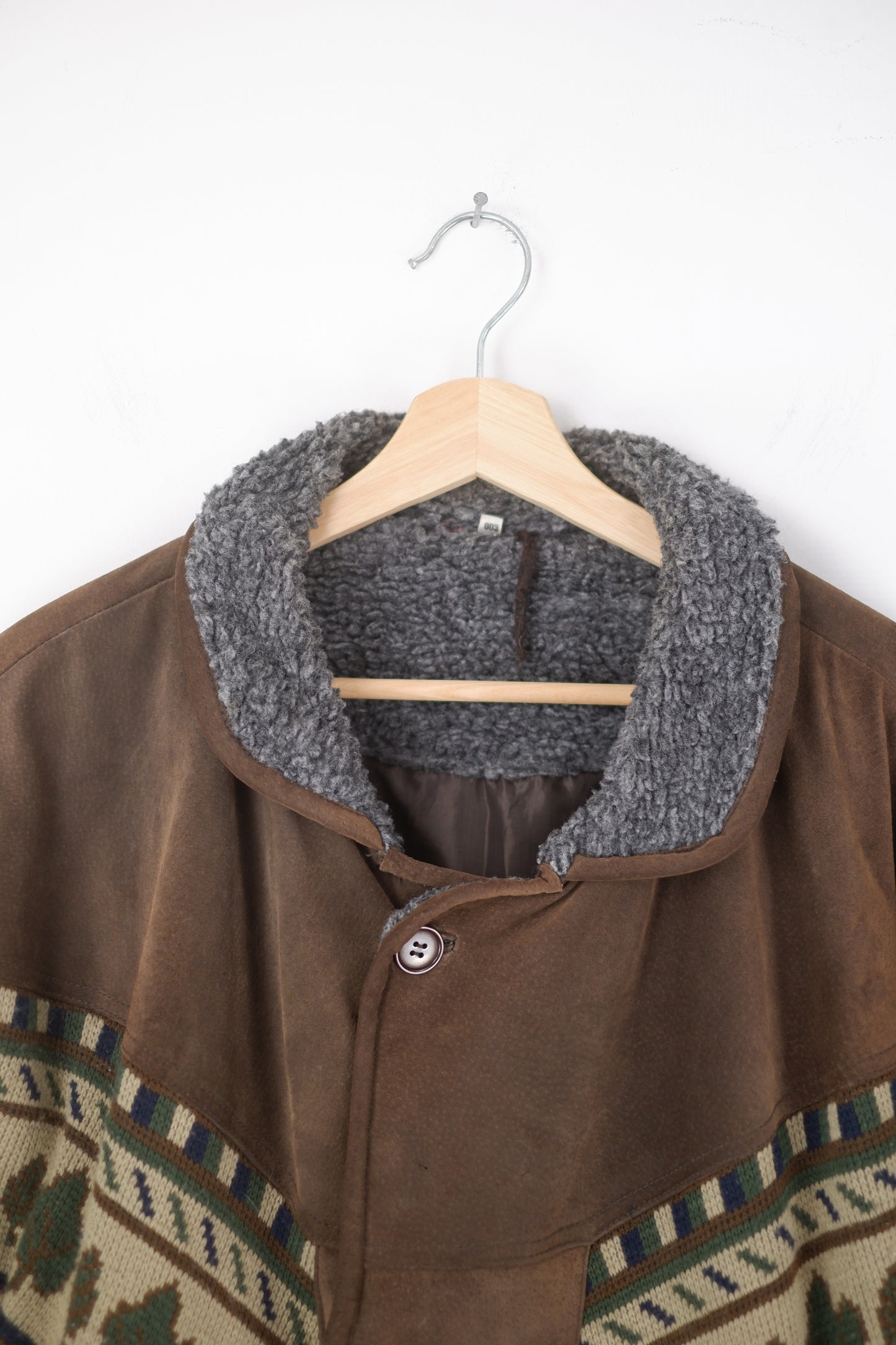Vtg Aztec / Nature Suede / Leather Jacket
