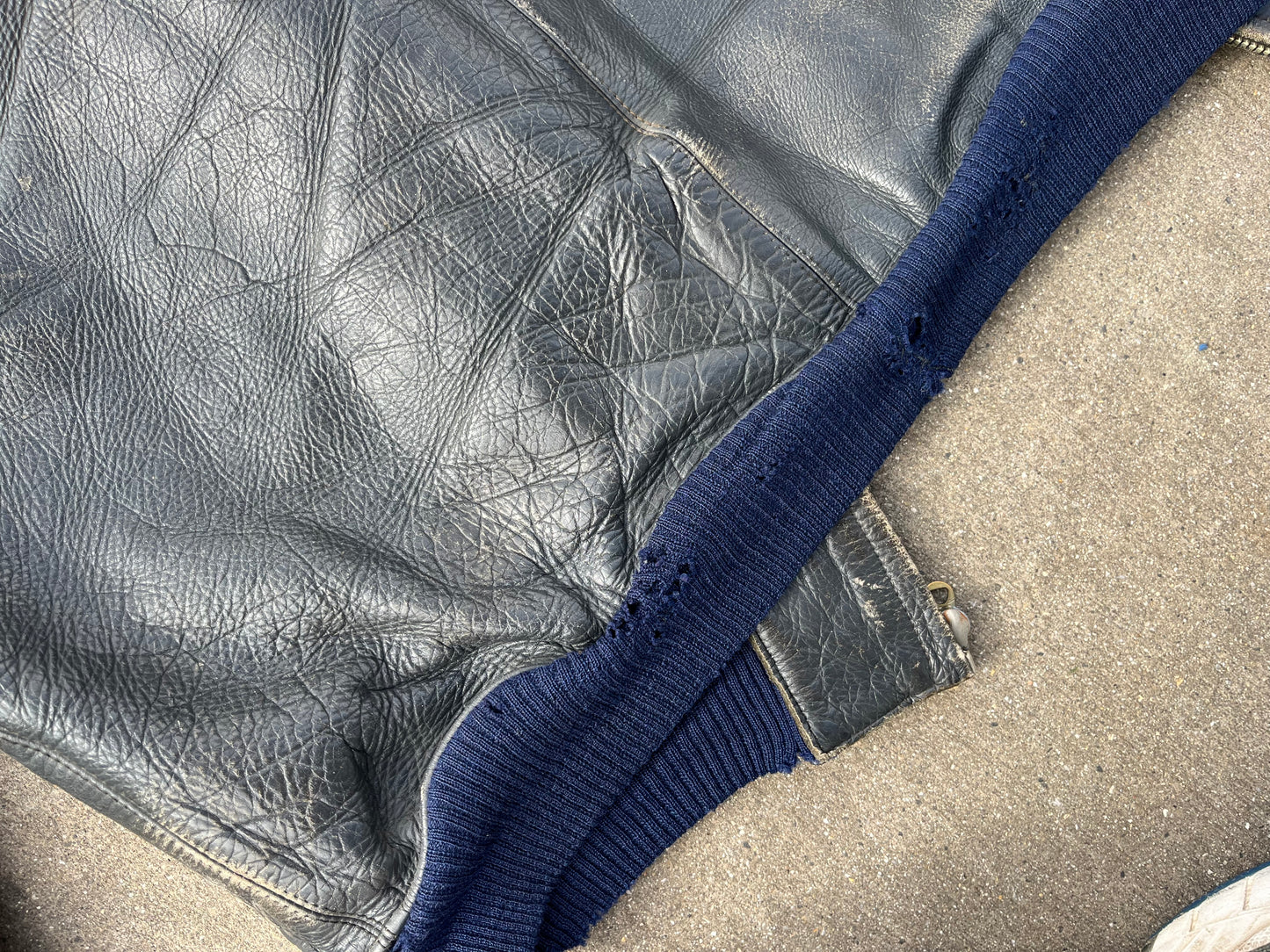 1940´s -50´s black cropped leather jacket