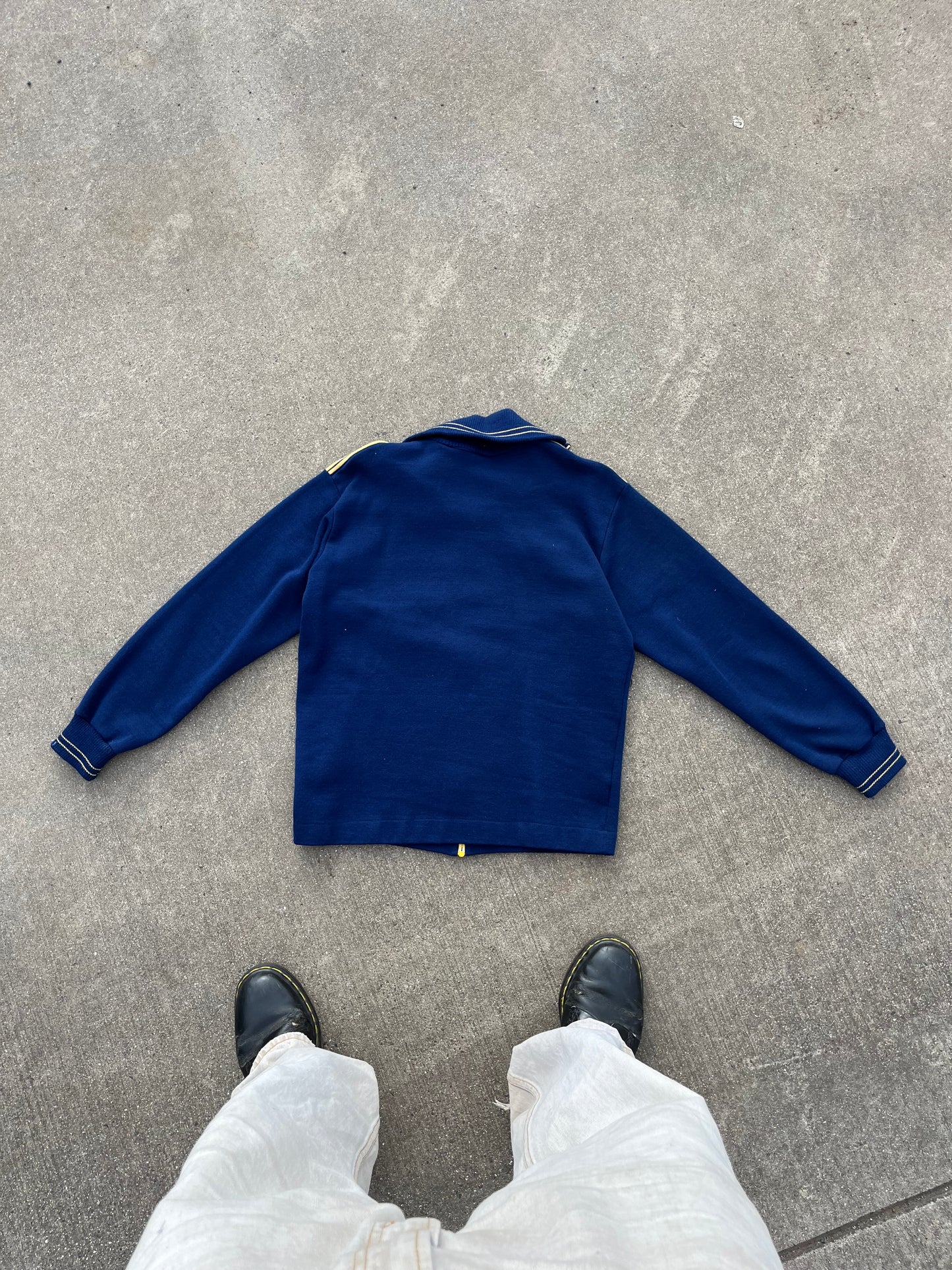 Cropped 70s nice wool mix trackjacket *made in west Germany*