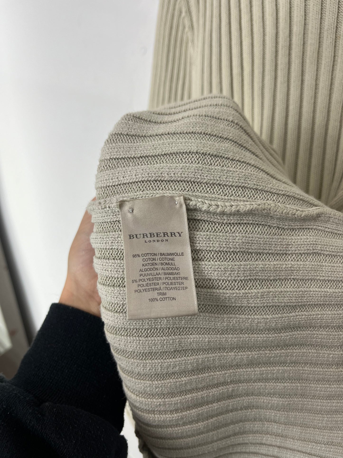 Burberry 2000s KNIT / STRICK ZIPPER