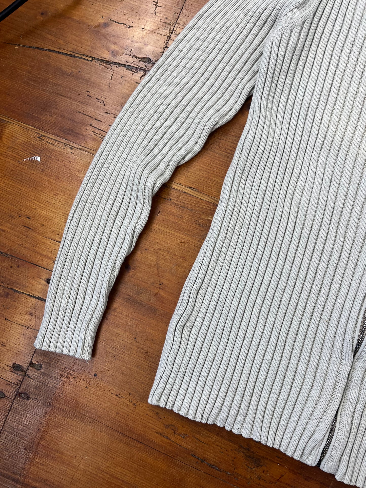 Burberry 2000s KNIT / STRICK ZIPPER