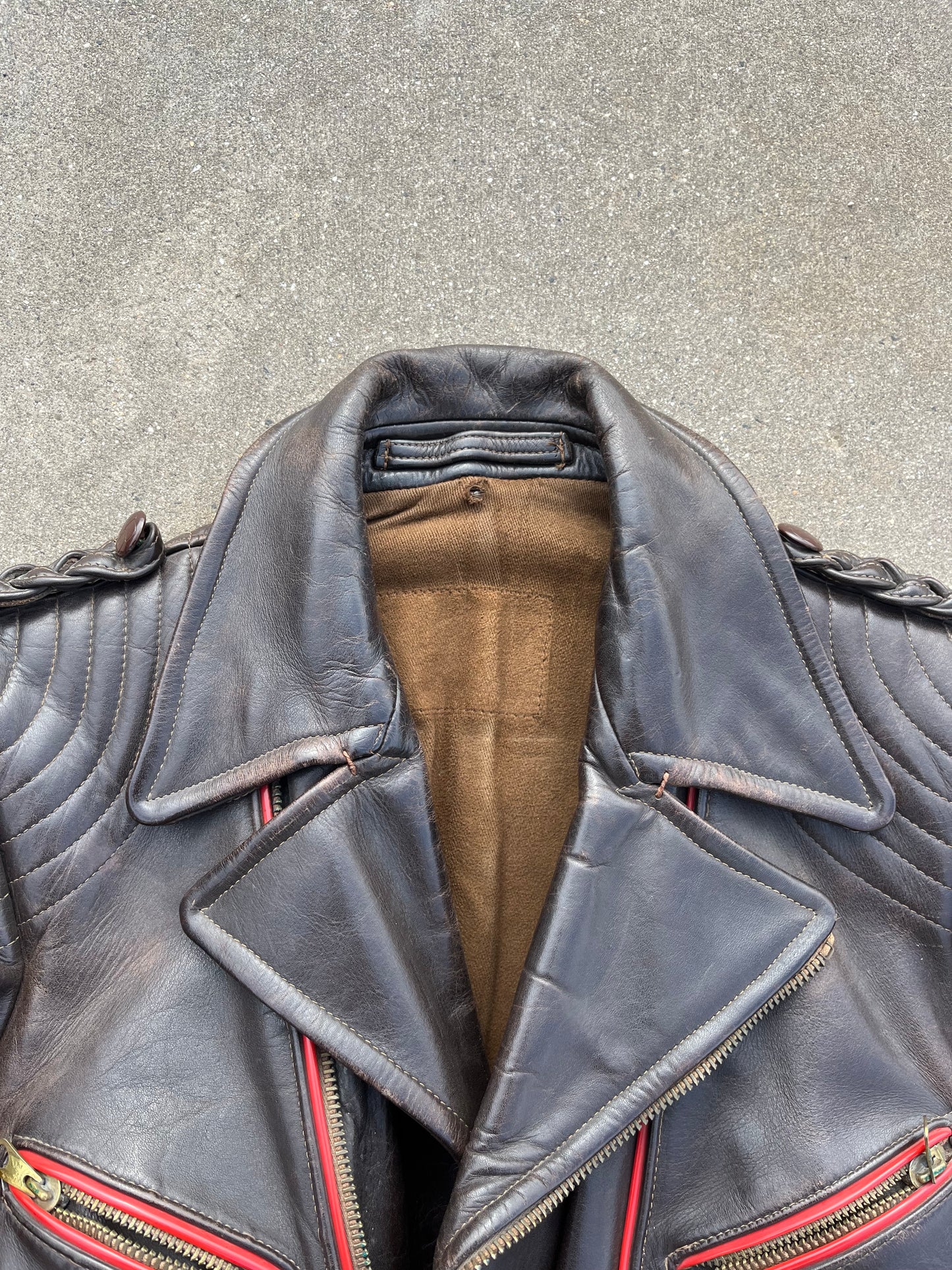 German Vintage leather jacket 1940s - 1950s