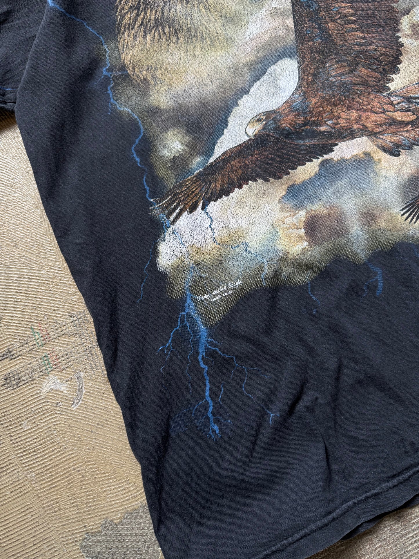 Australia Eagle Wild Life black shirt