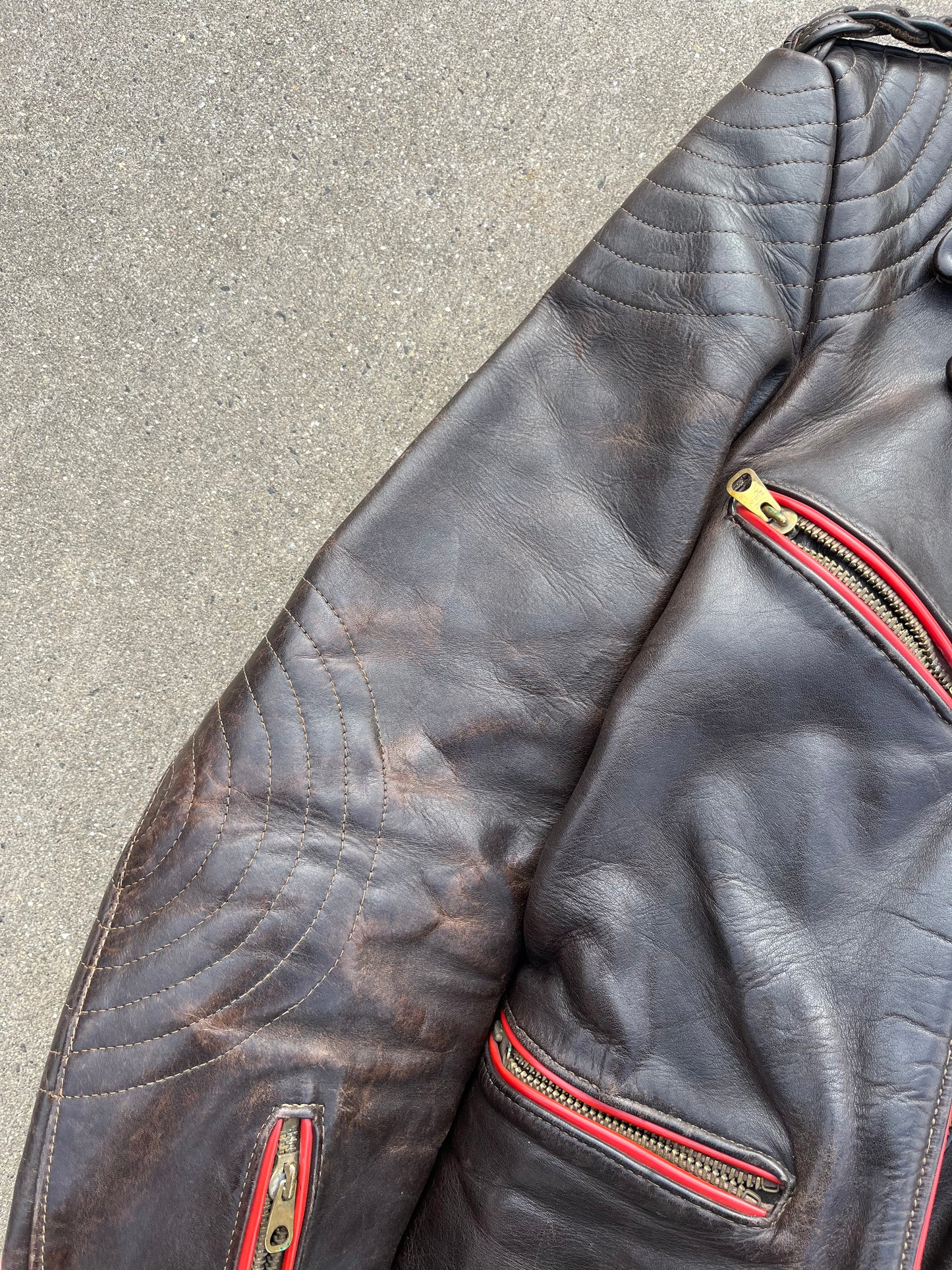 German Vintage leather jacket 1940s - 1950s