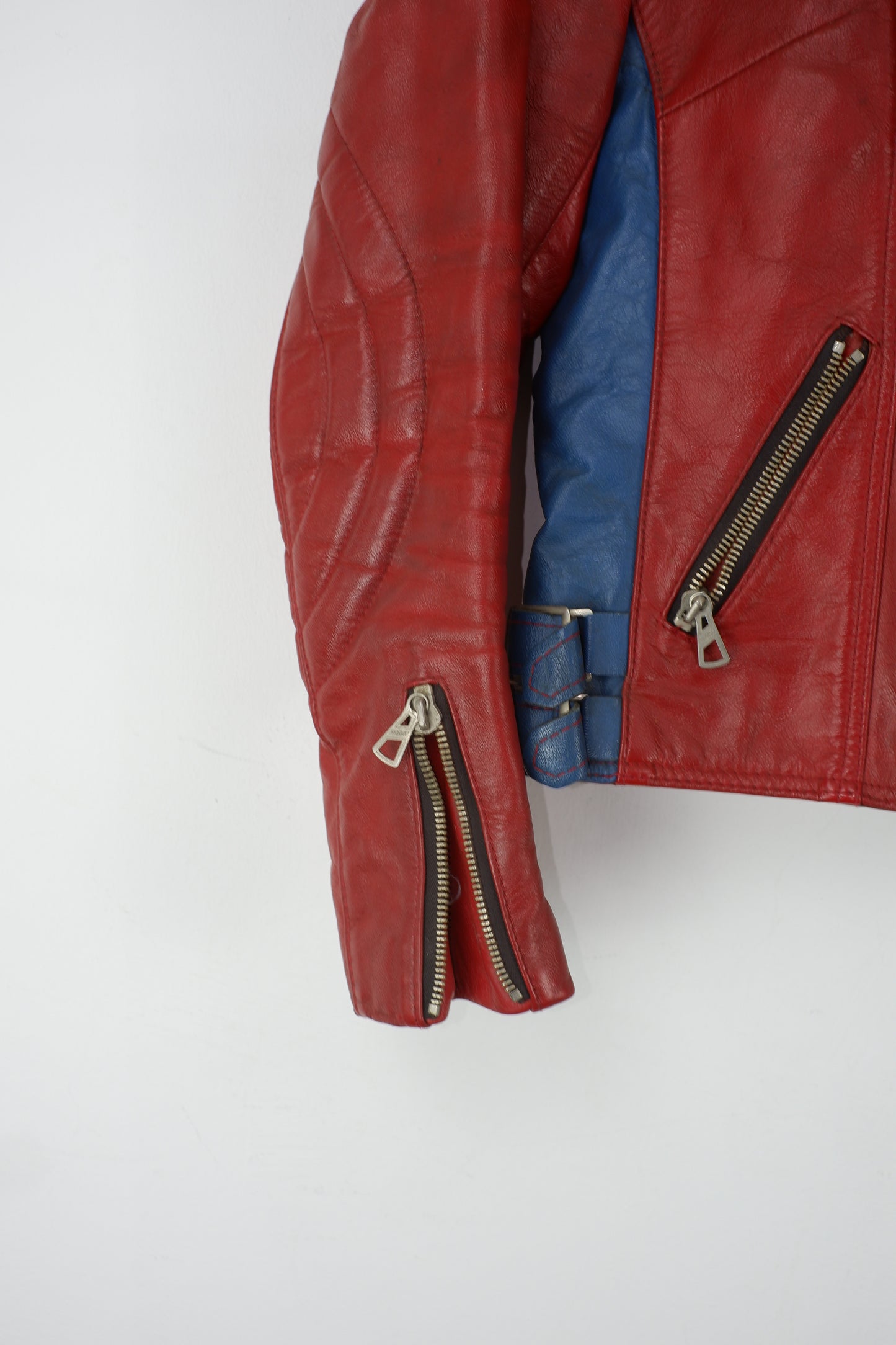 Vtg HARRO Biker / Motorrad Lederjacke