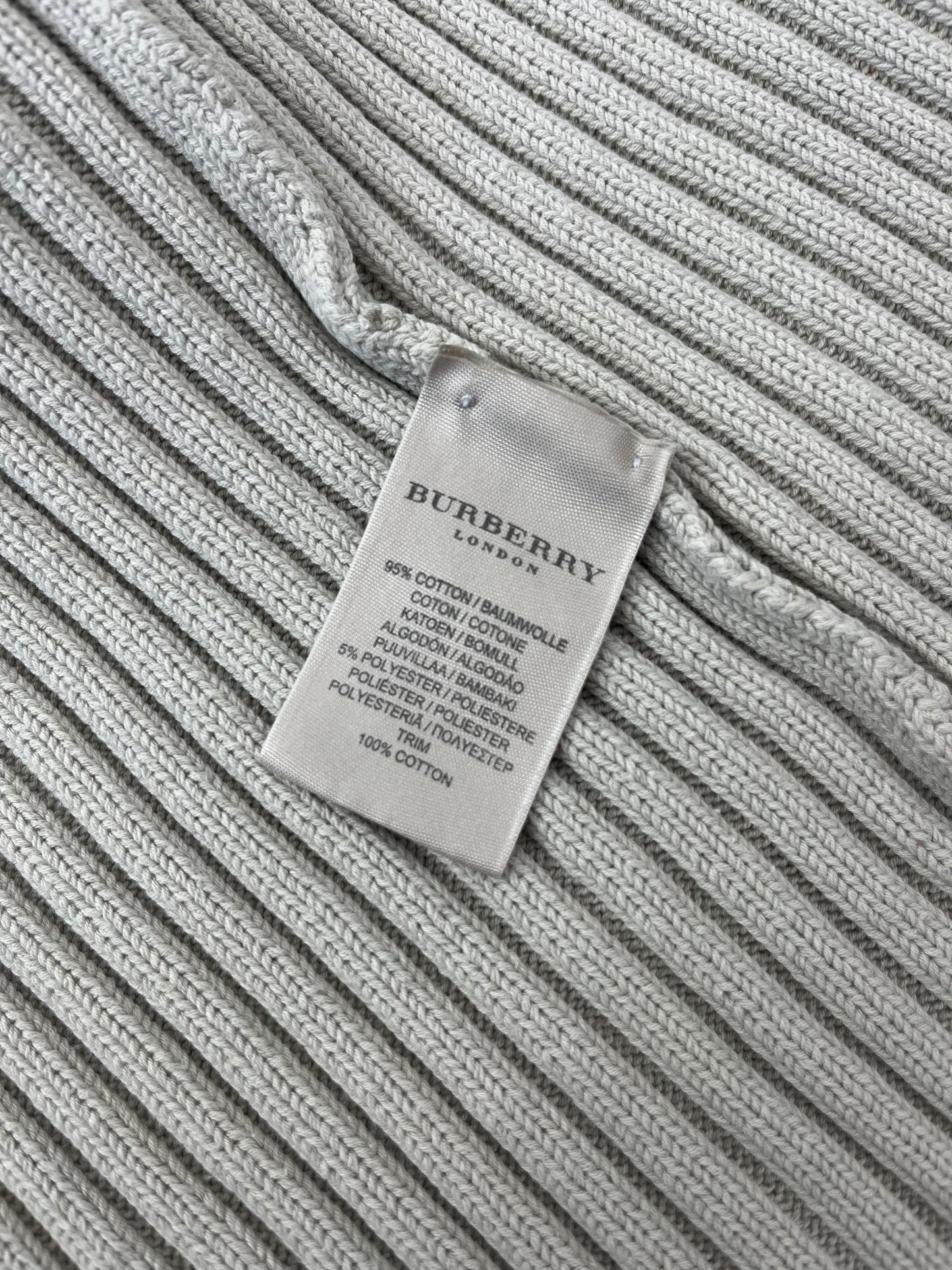 Burberry 2000s KNIT / STRICK ZIPPER