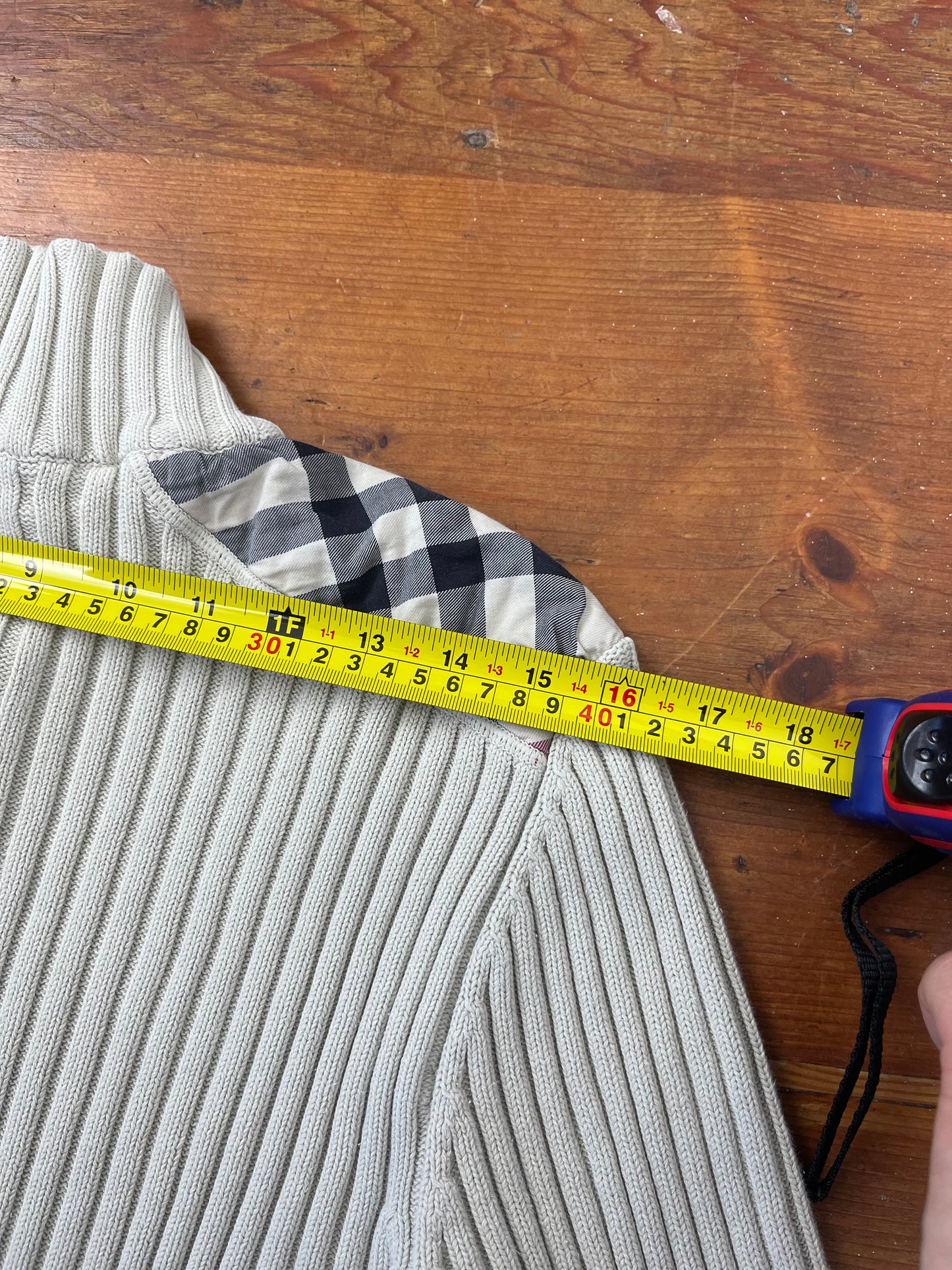 Burberry 2000s KNIT / STRICK ZIPPER