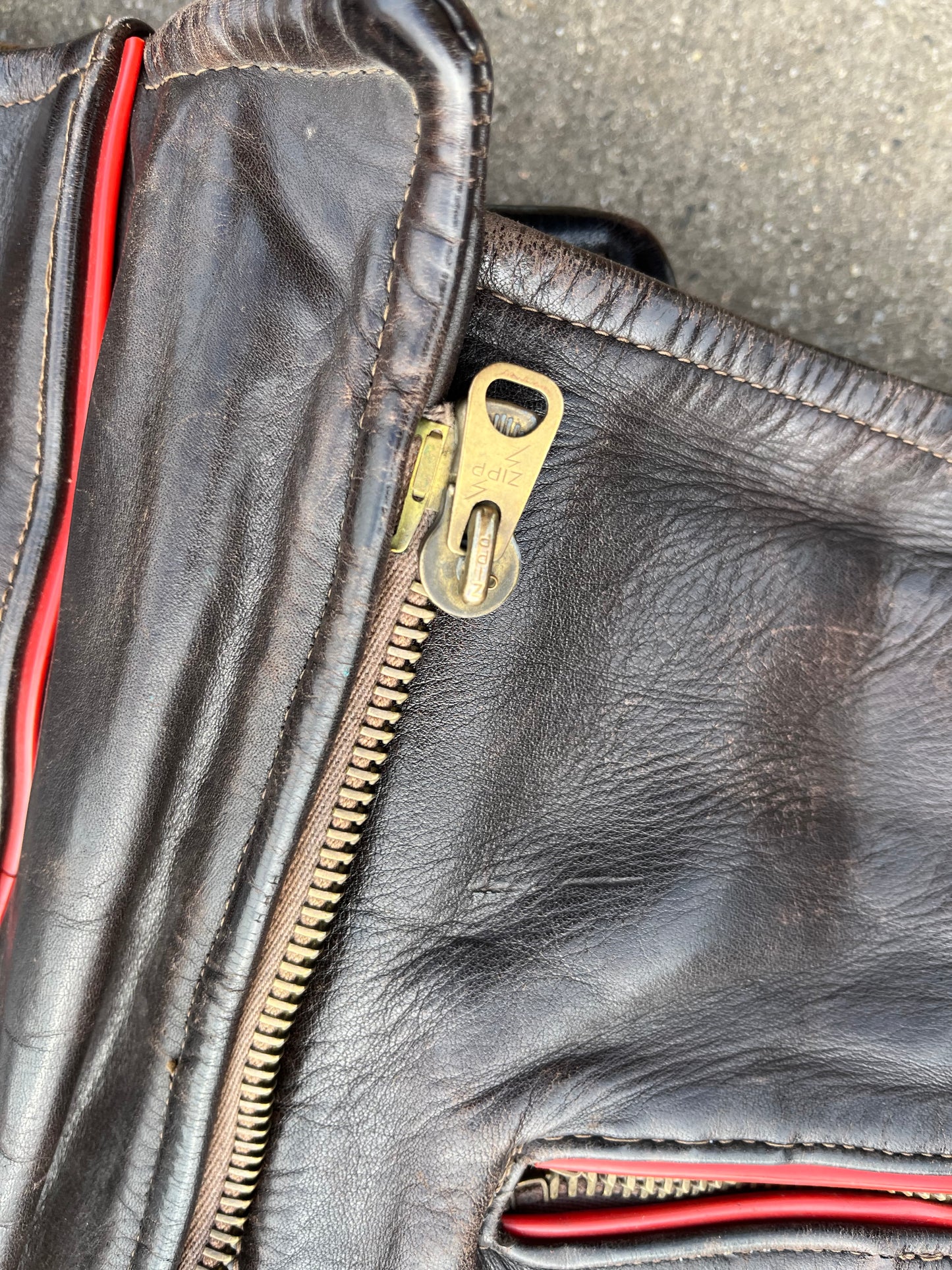 German Vintage leather jacket 1940s - 1950s
