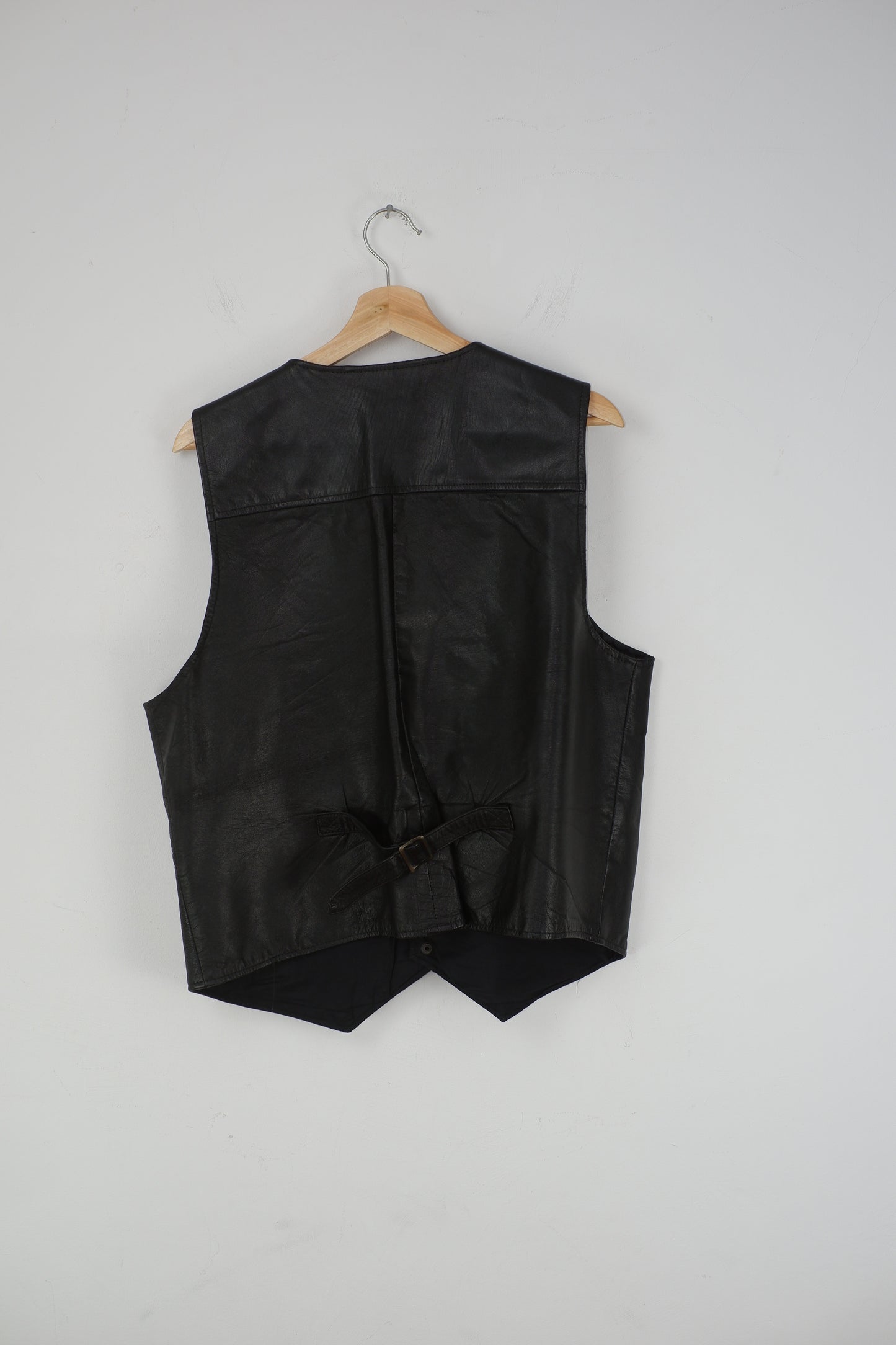 Vtg Blue Steel Leder Weste / leather vest