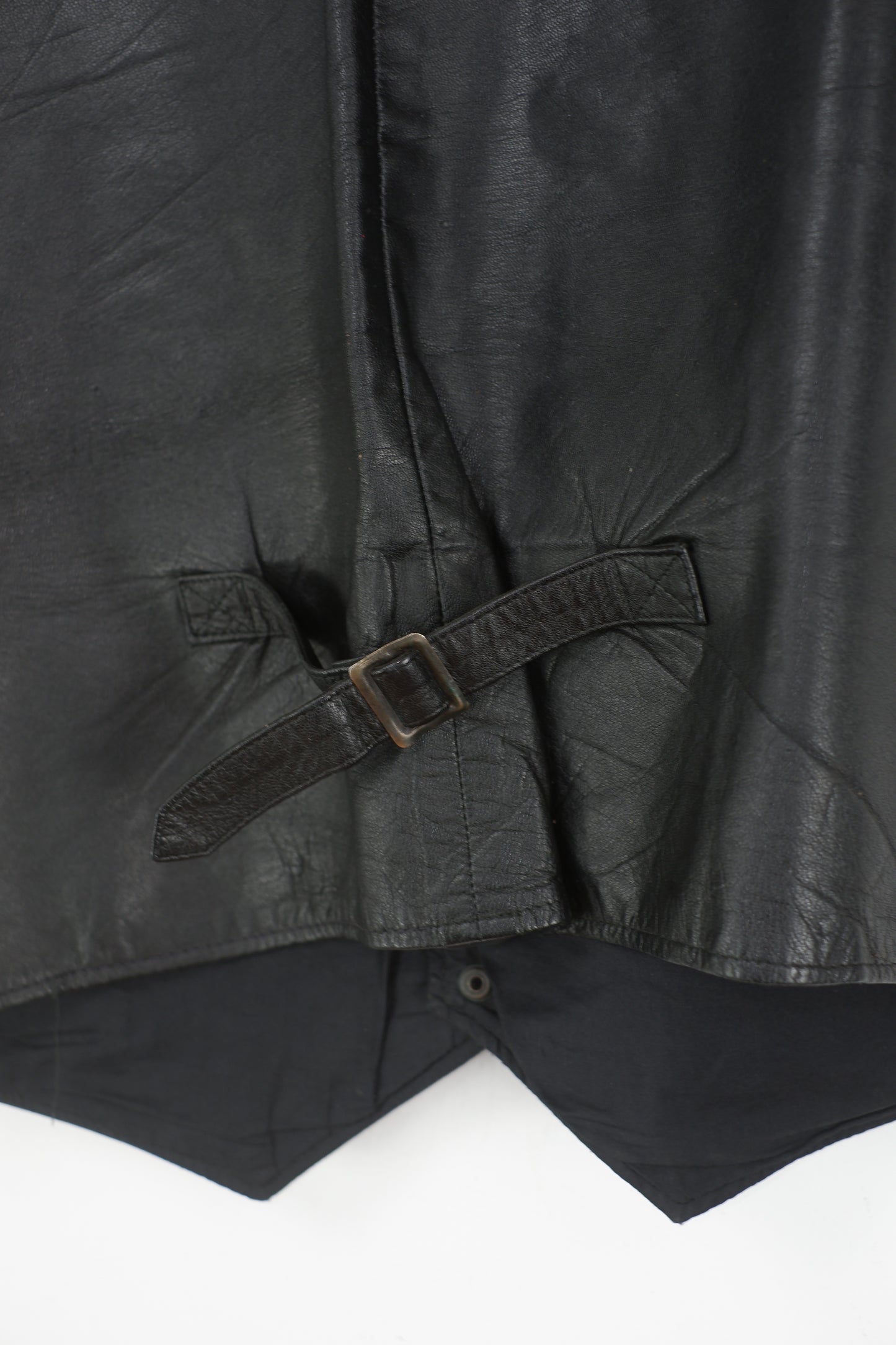 Vtg Blue Steel Leder Weste / leather vest