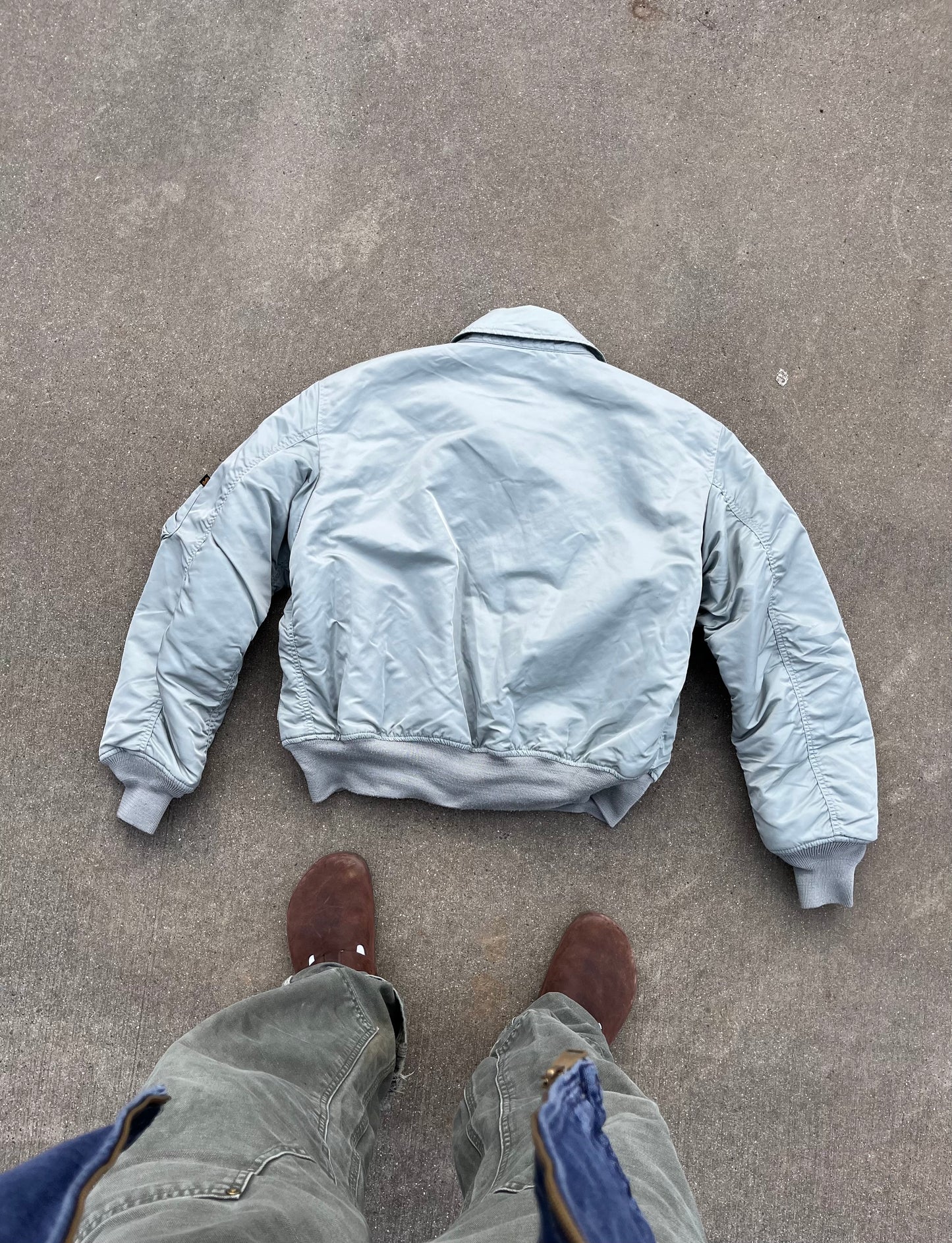 Alpha Industries silver bomber