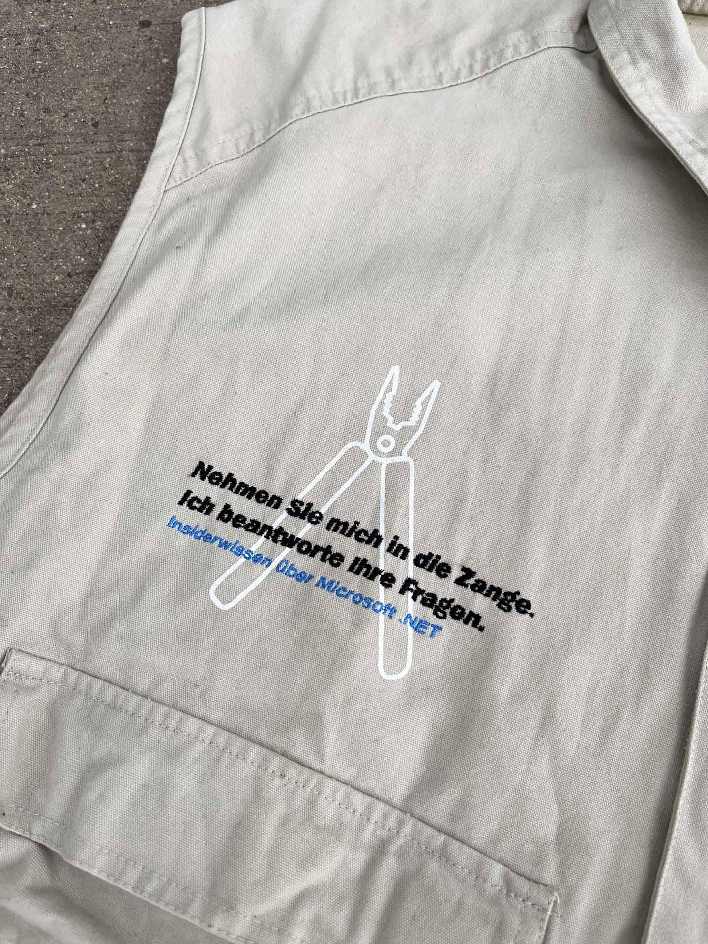 Microsoft Press staff vest - secondvintage