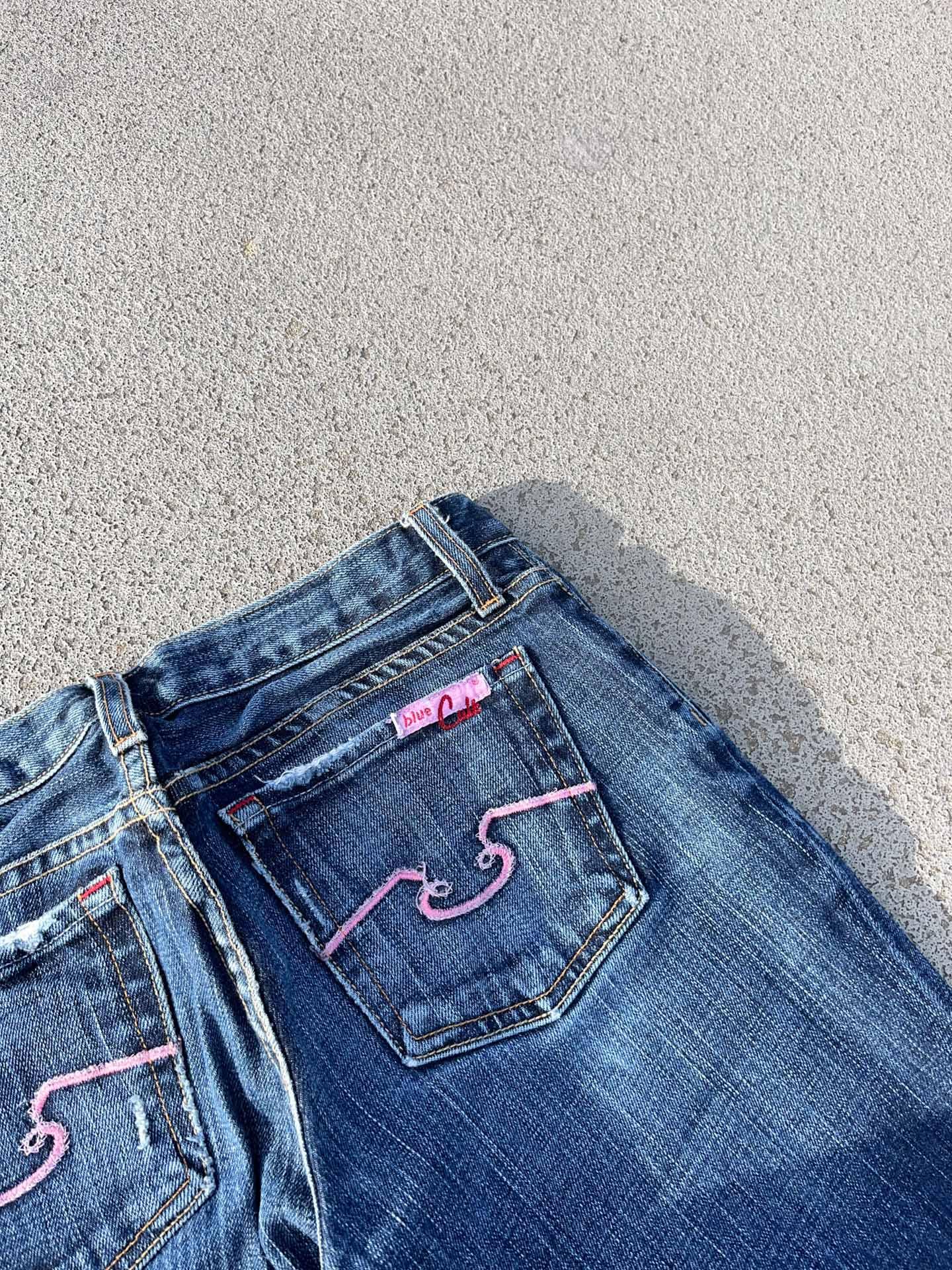 blue cult denim jeans Y2K / flare - secondvintage