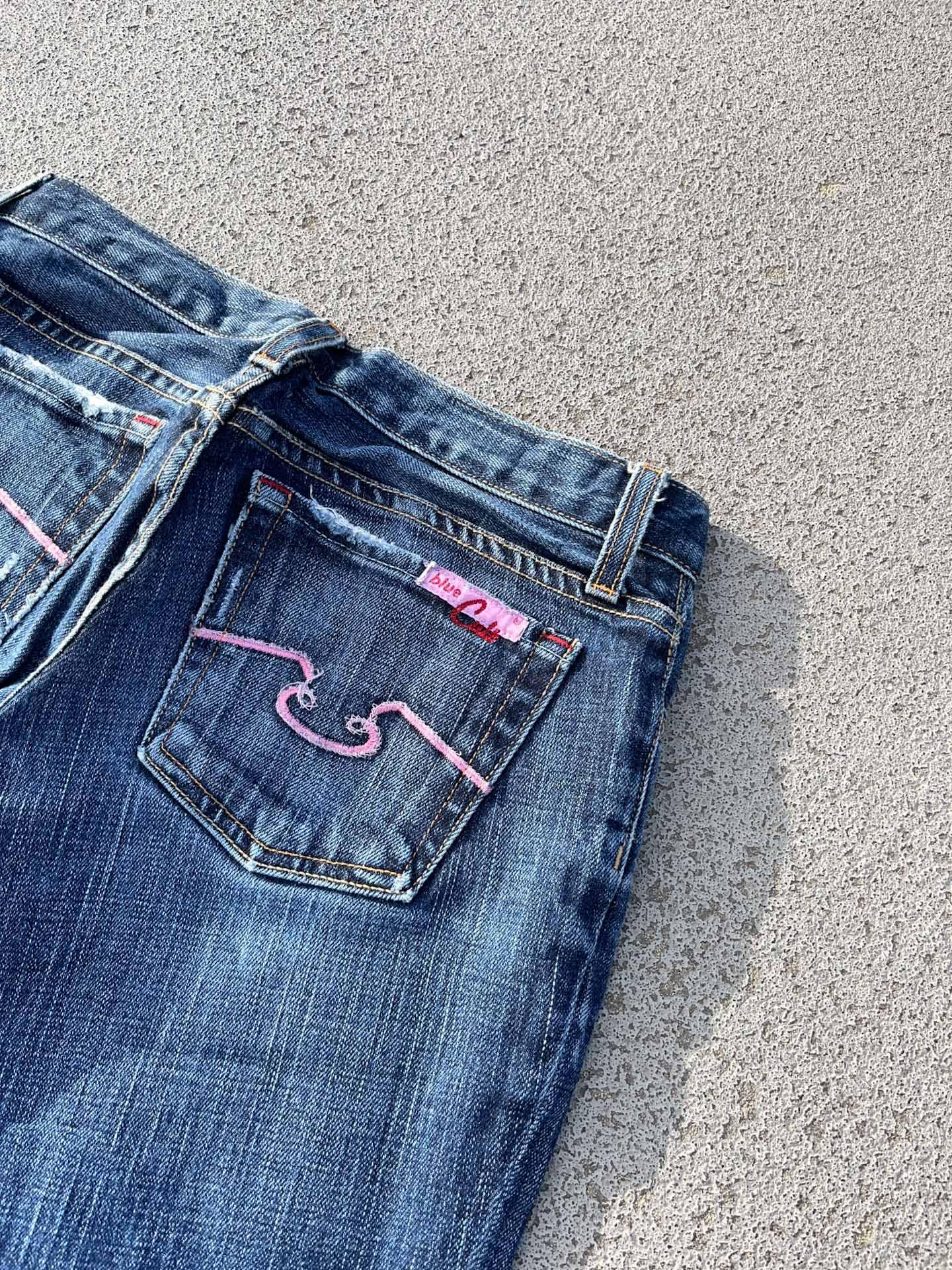 blue cult denim jeans Y2K / flare - secondvintage