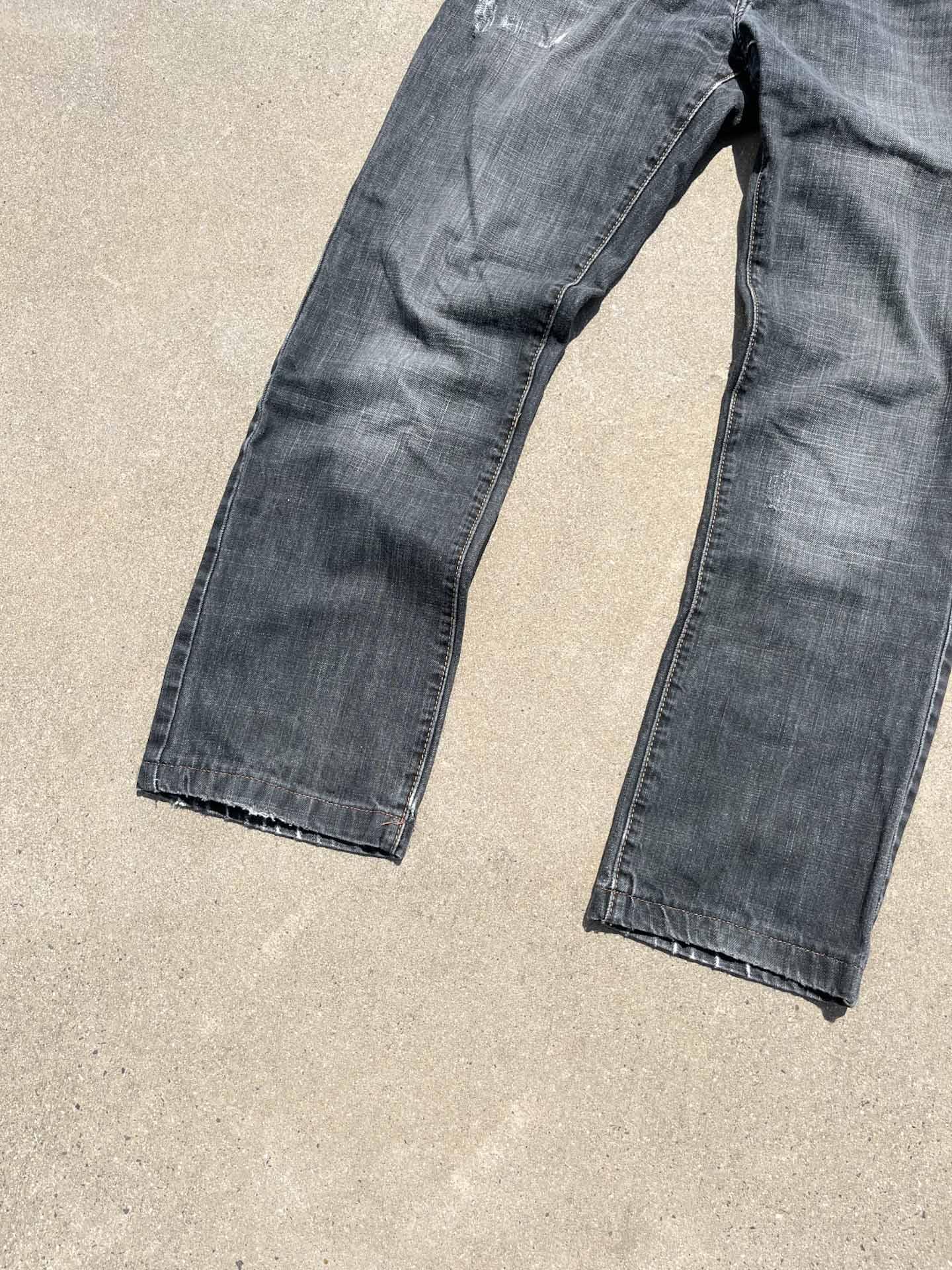 Cool pair of faded black denim - secondvintage