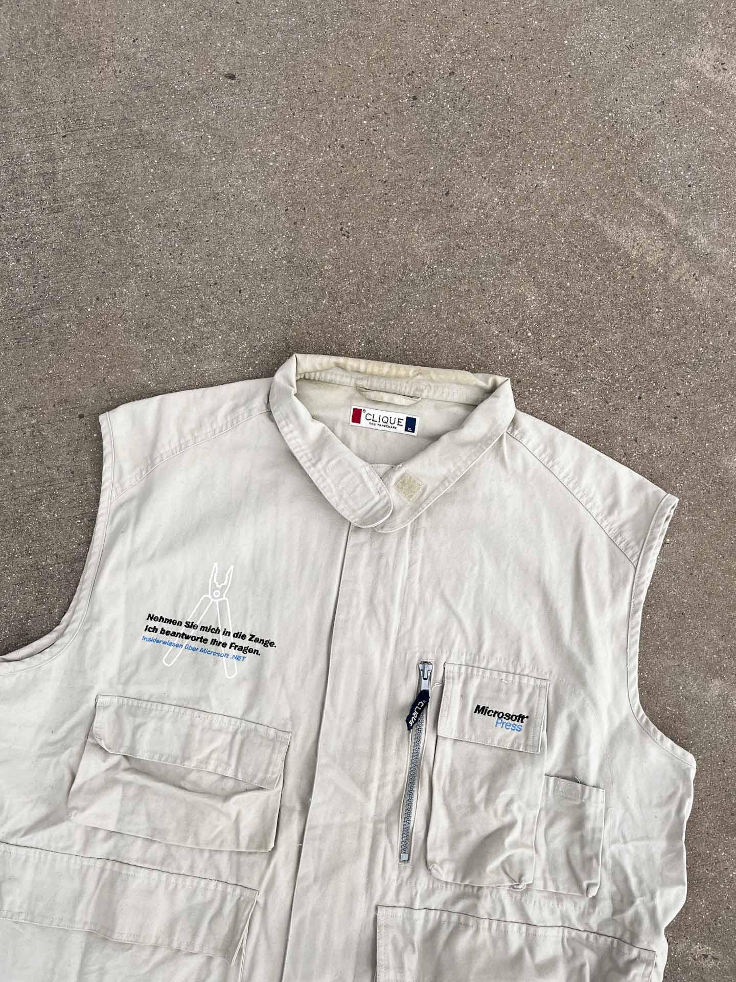 Microsoft Press staff vest - secondvintage