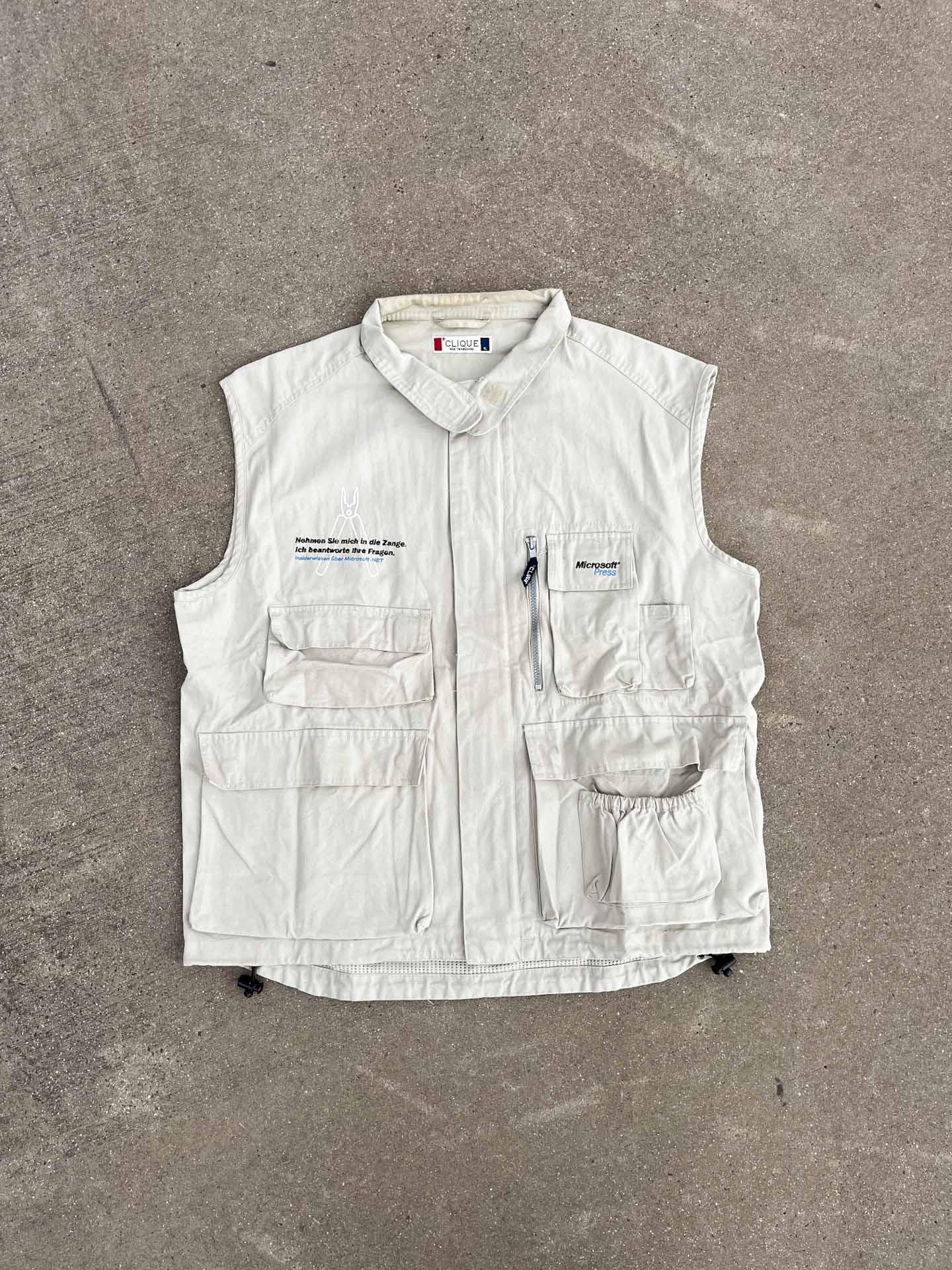 Microsoft Press staff vest - secondvintage