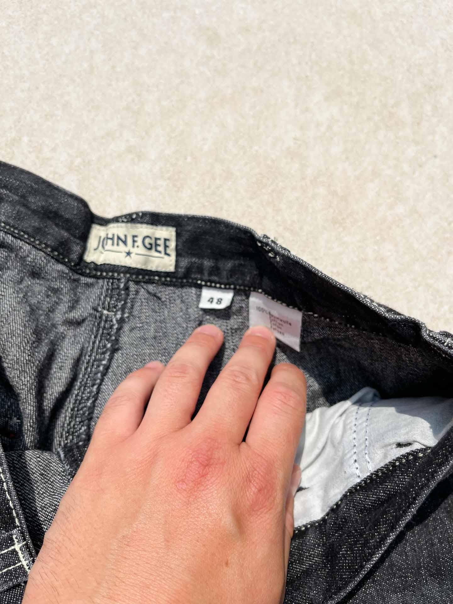 John F. Gee baggy jorts - secondvintage