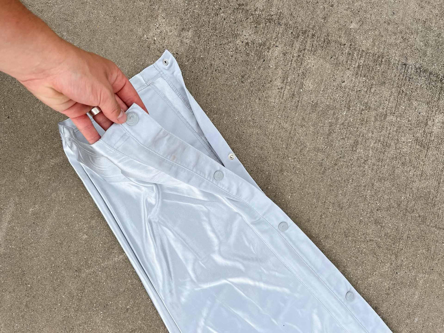 Nike silver Trackpants (RARE) - secondvintage