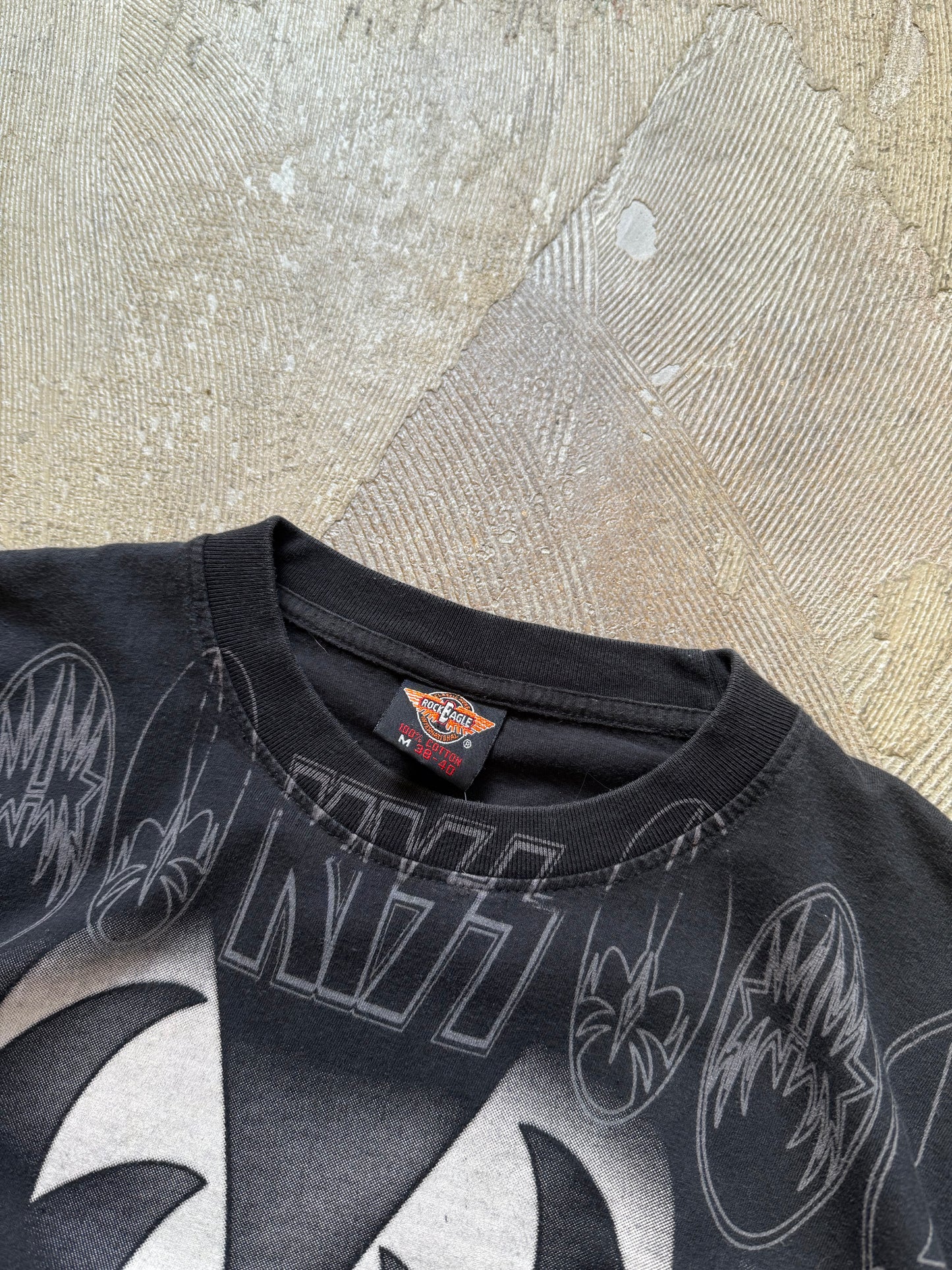 KISS 90´s black rock shirt - single stitched