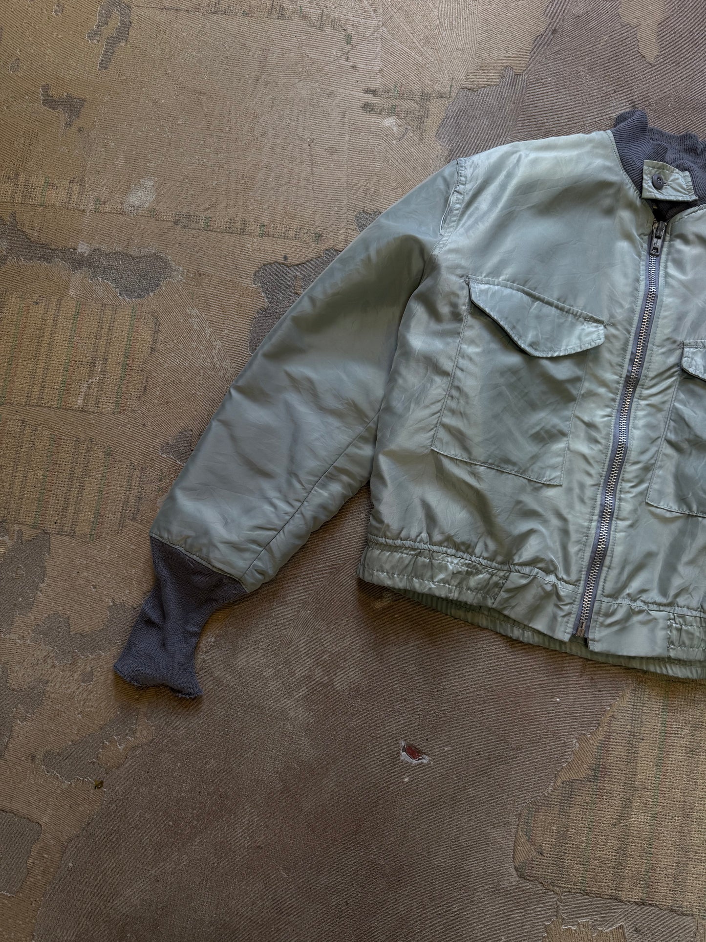 vtg us army cropped rare bomber jacket