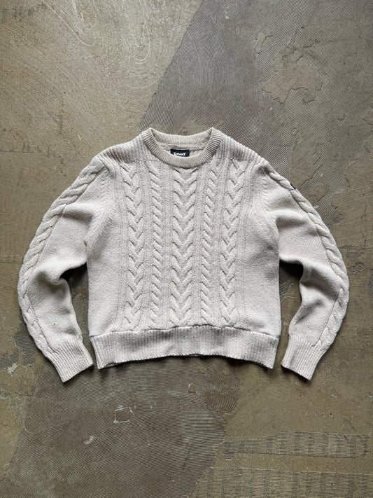 SCHOTT cable knit fisherman Pullover