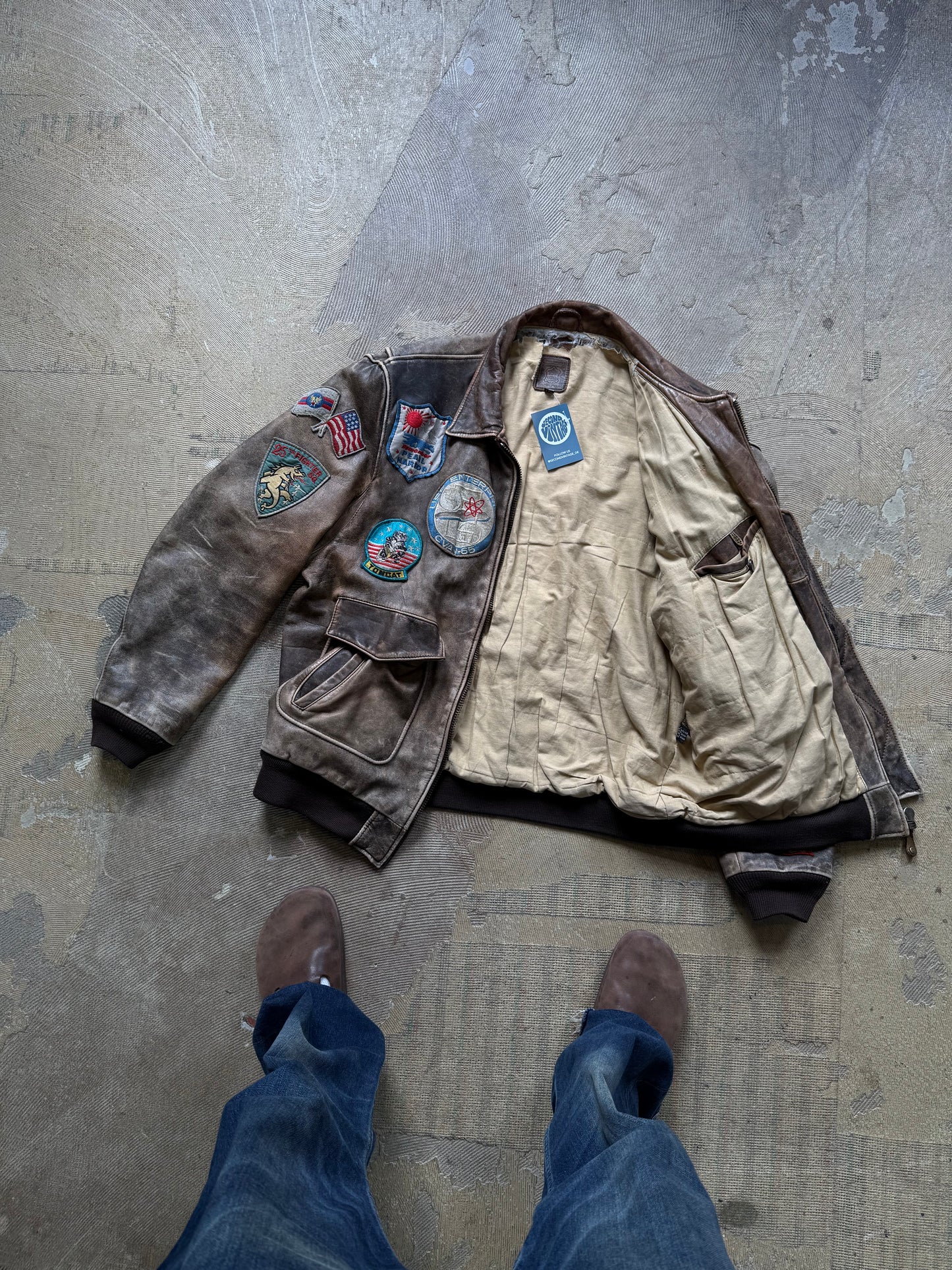Top Gun vtg Leather jacket Hein Gericke