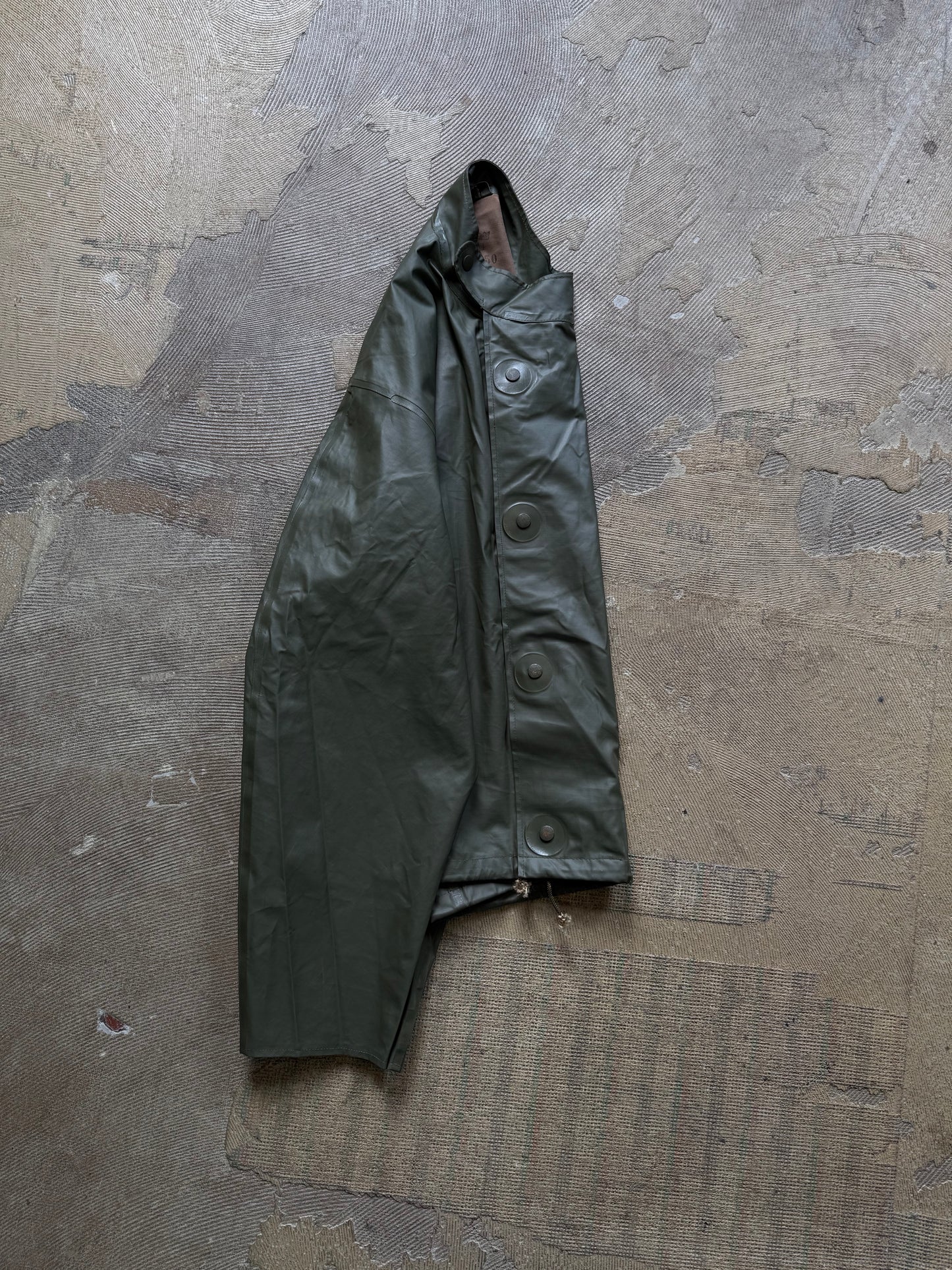 1960s Swedish Military Rain jacket (cropped boxy fit)