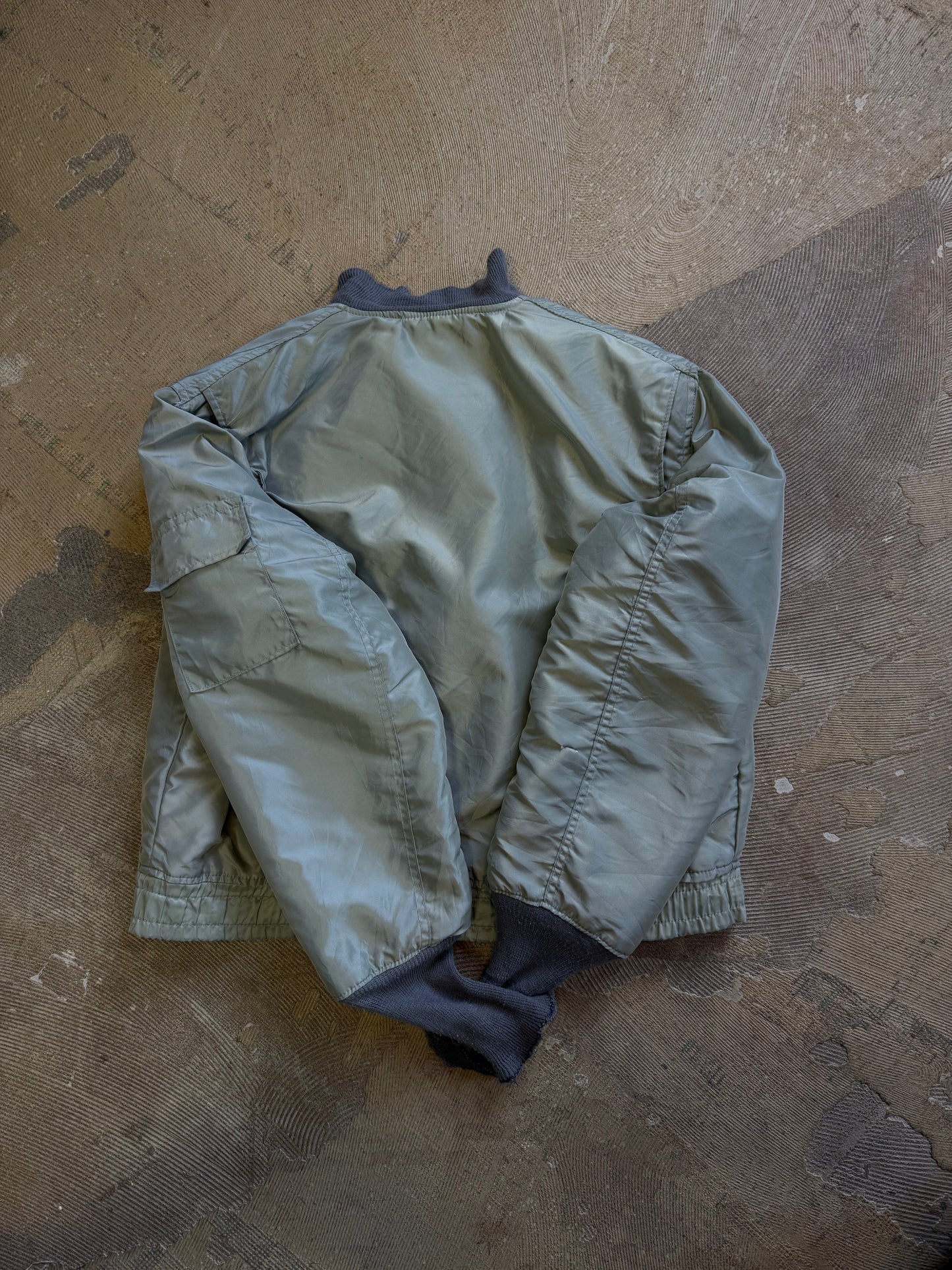 vtg us army cropped rare bomber jacket