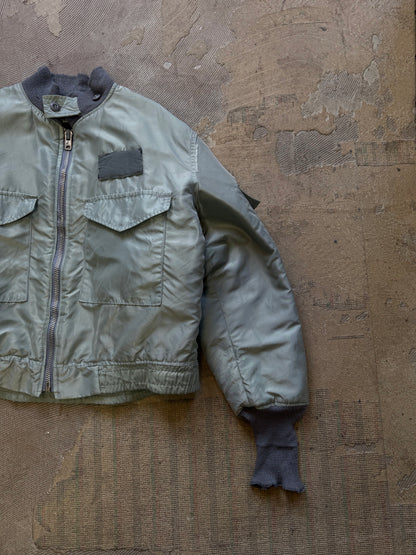 vtg us army cropped rare bomber jacket