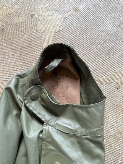 1960s Swedish Military Rain jacket (cropped boxy fit)