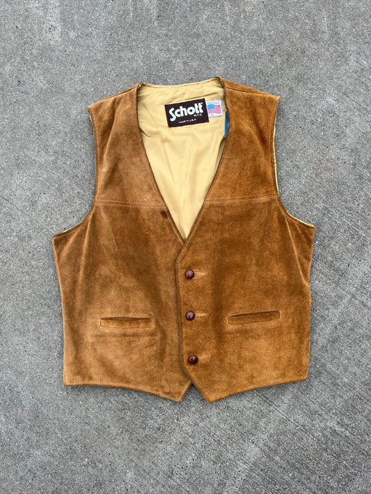 Schott leather vest U.S.A