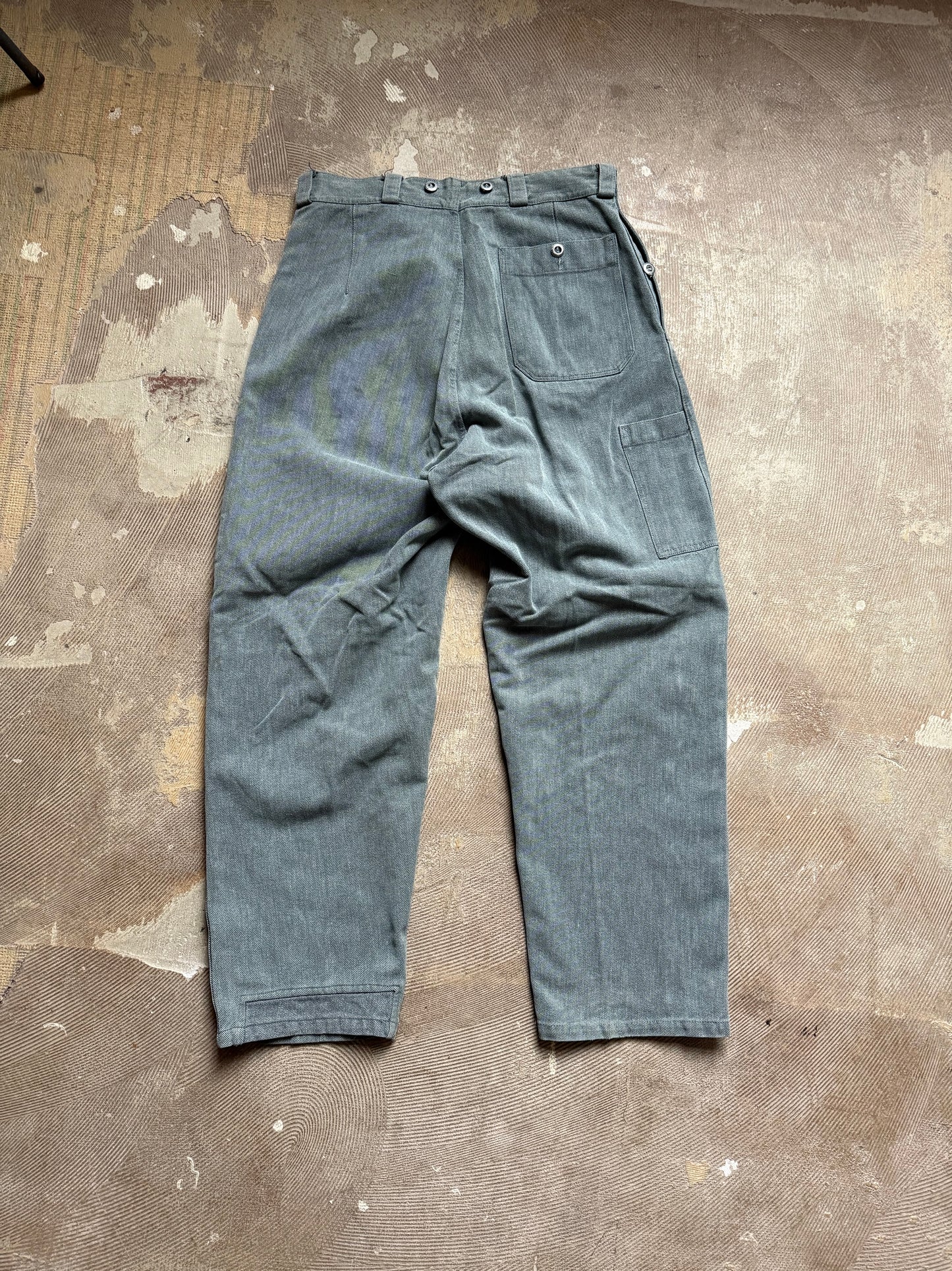 Vtg Swiss Army 50s-70s denim workwear pants