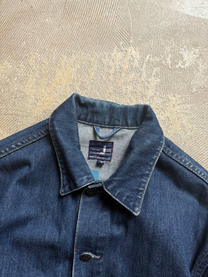 vtg dark blue heavy denim jacket