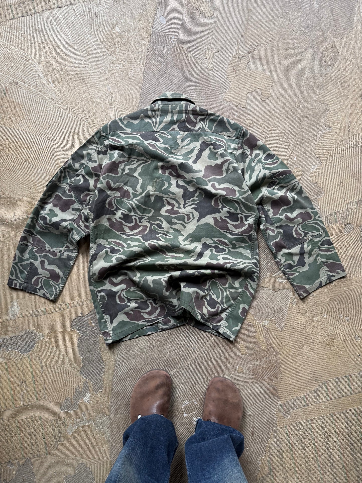 vtg South Korean Noodle Camouflage 1970s