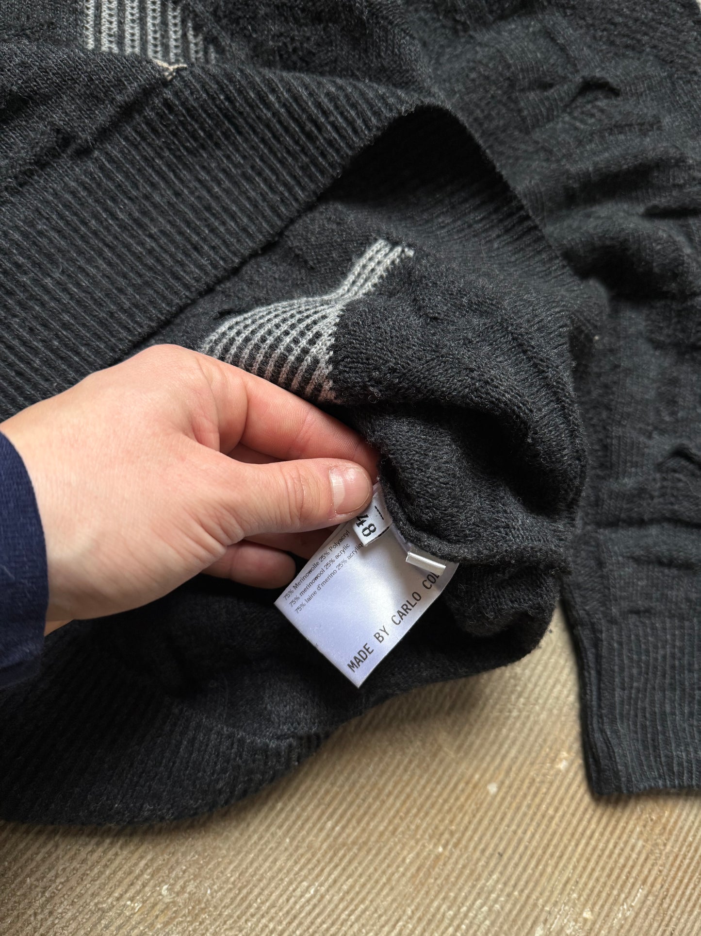 vtg Carlo Colucci knit sweater