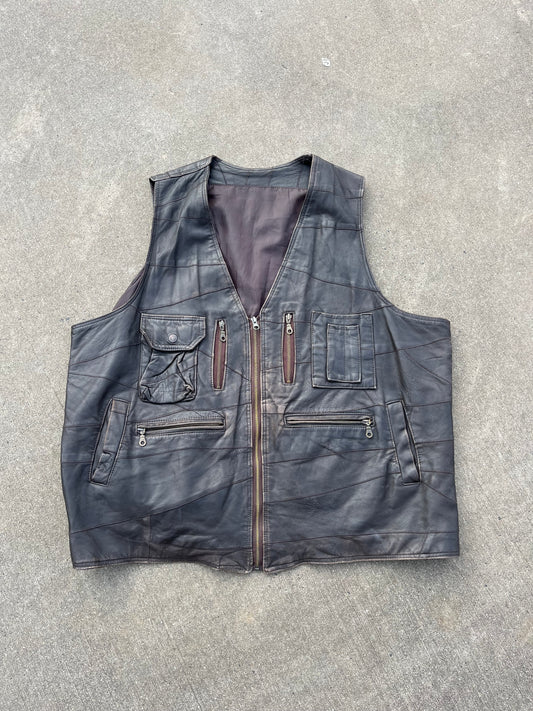 Vintage leather vest
