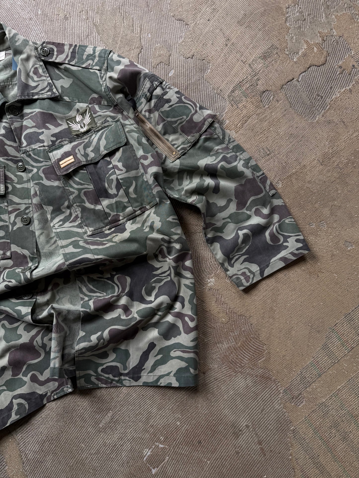 vtg South Korean Noodle Camouflage 1970s