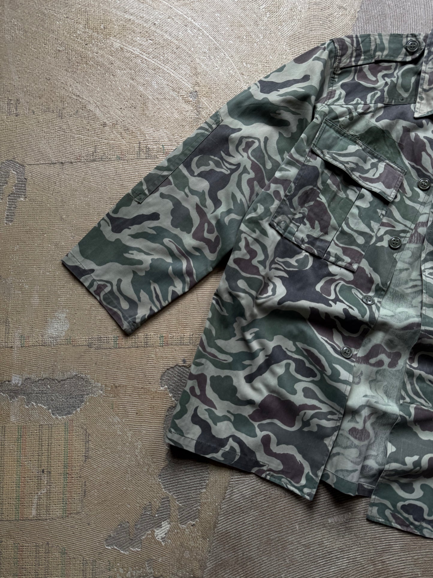 vtg South Korean Noodle Camouflage 1970s