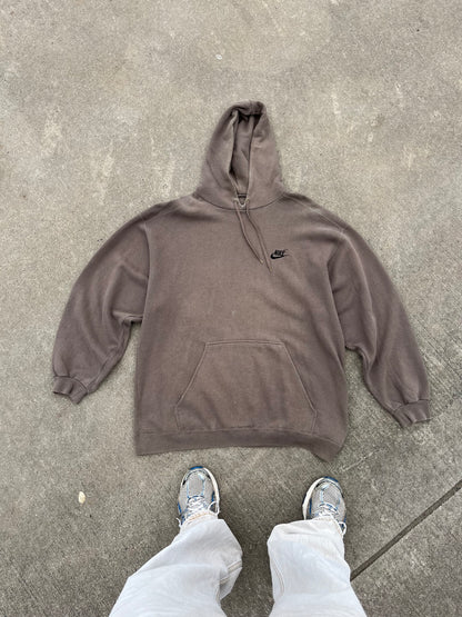 90‘s nike oversized hood chocolate