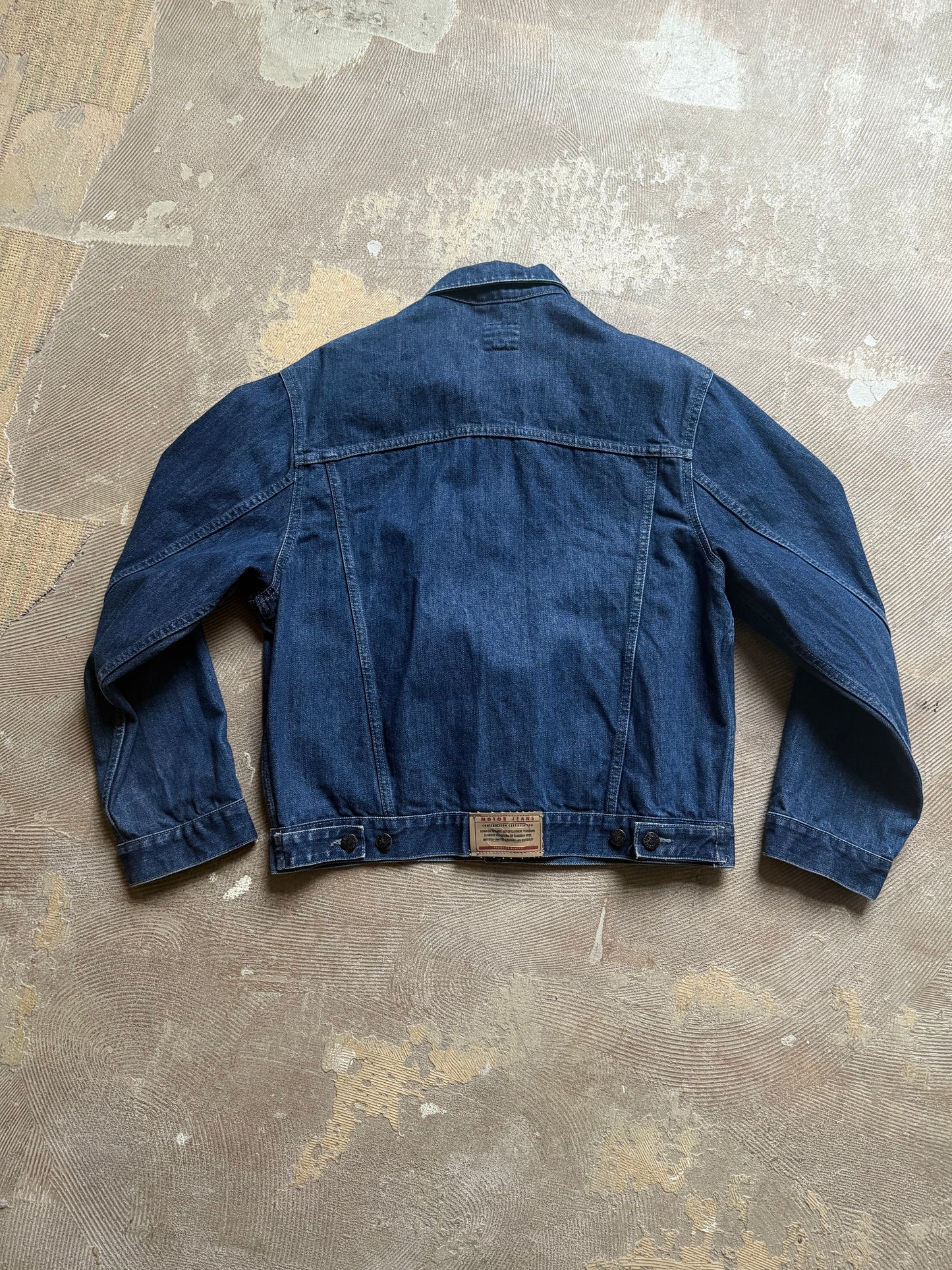vtg dark blue heavy denim jacket